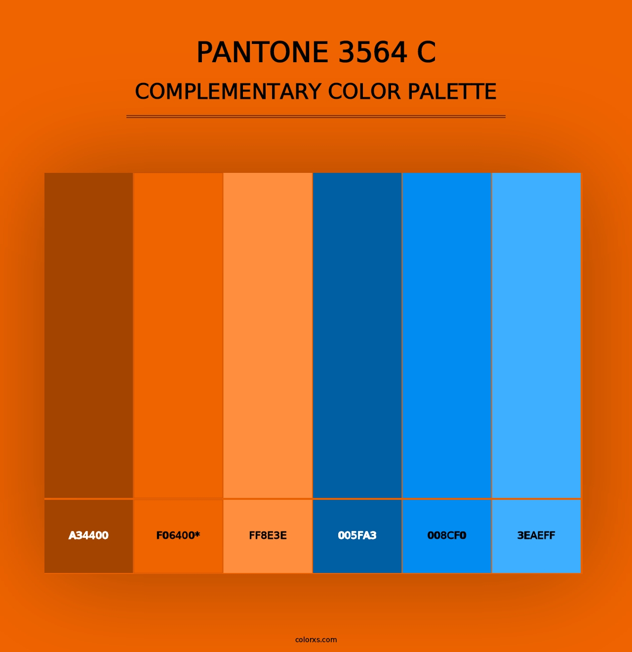 PANTONE 3564 C - Complementary Color Palette