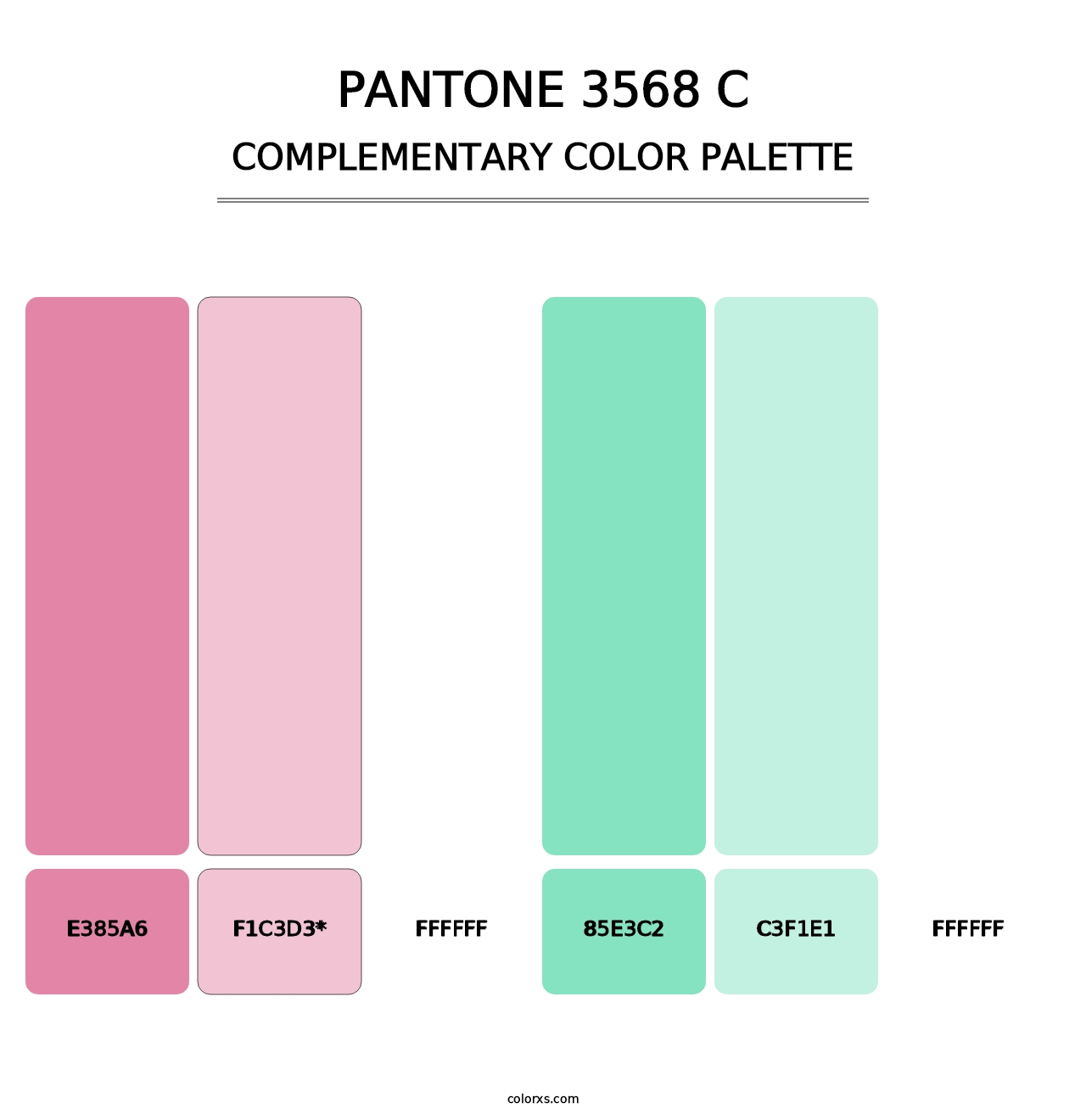 PANTONE 3568 C - Complementary Color Palette