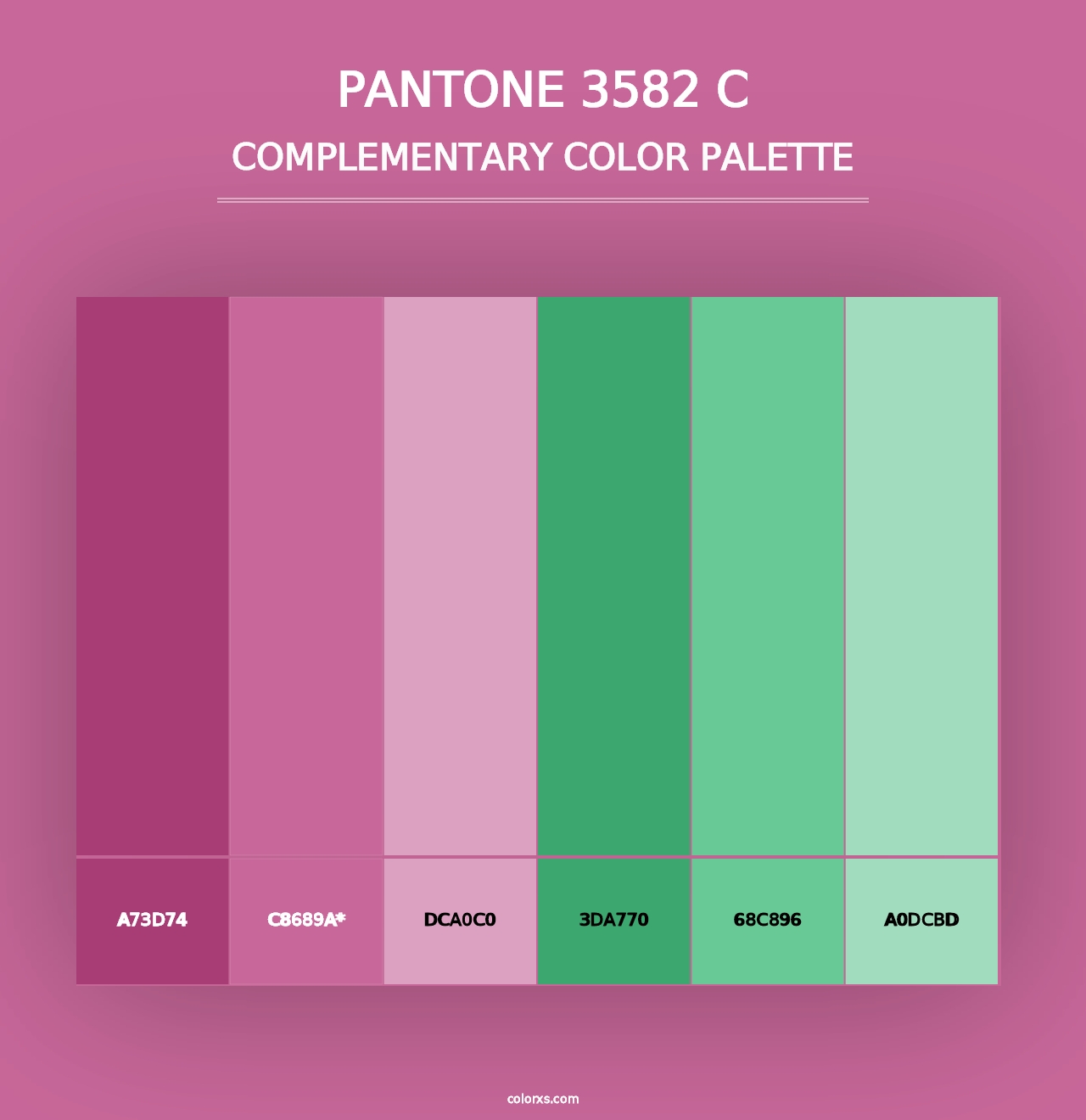 PANTONE 3582 C - Complementary Color Palette