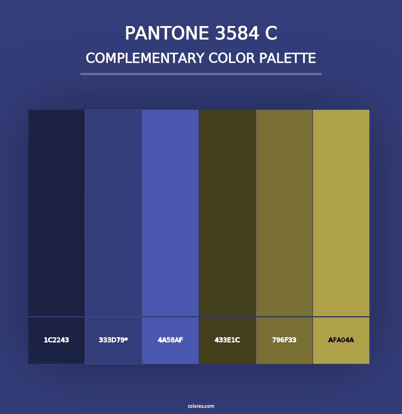 PANTONE 3584 C - Complementary Color Palette