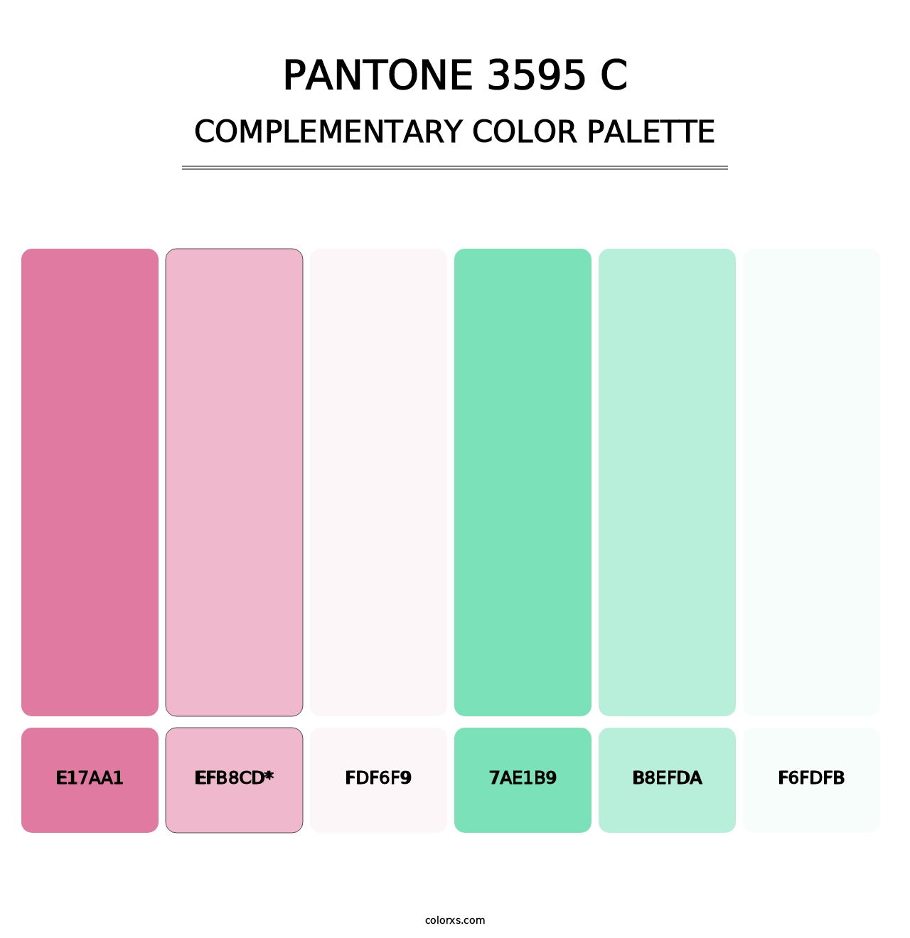 PANTONE 3595 C - Complementary Color Palette