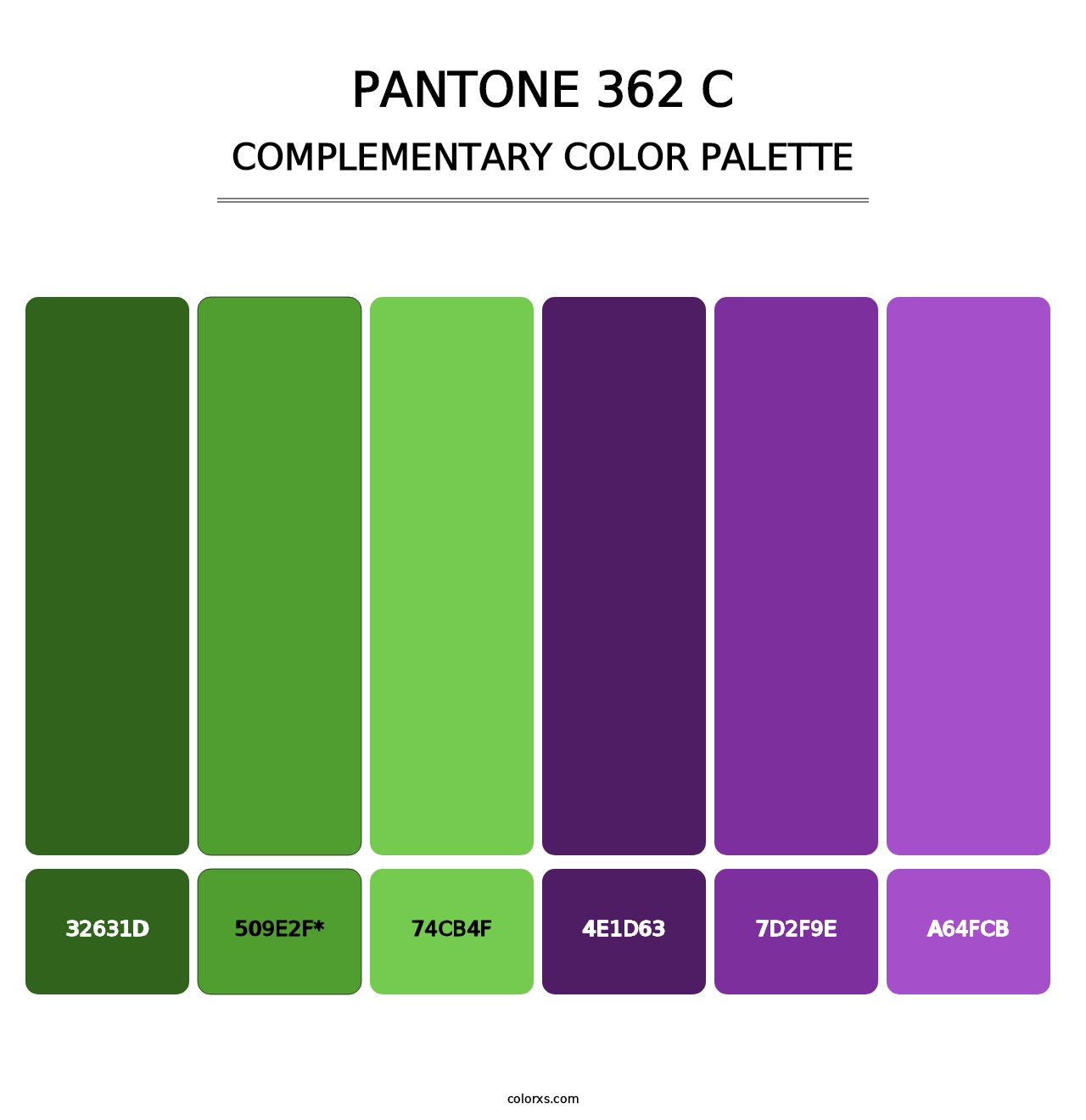 PANTONE 362 C - Complementary Color Palette