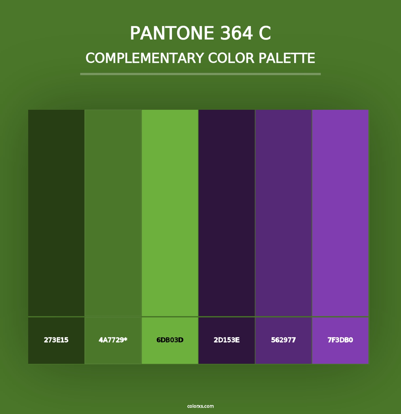 Pantone 364 C Color Palettes