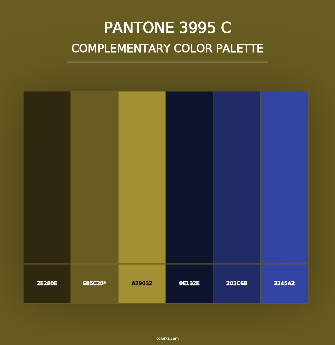 PANTONE 3995 C - Complementary Color Palette