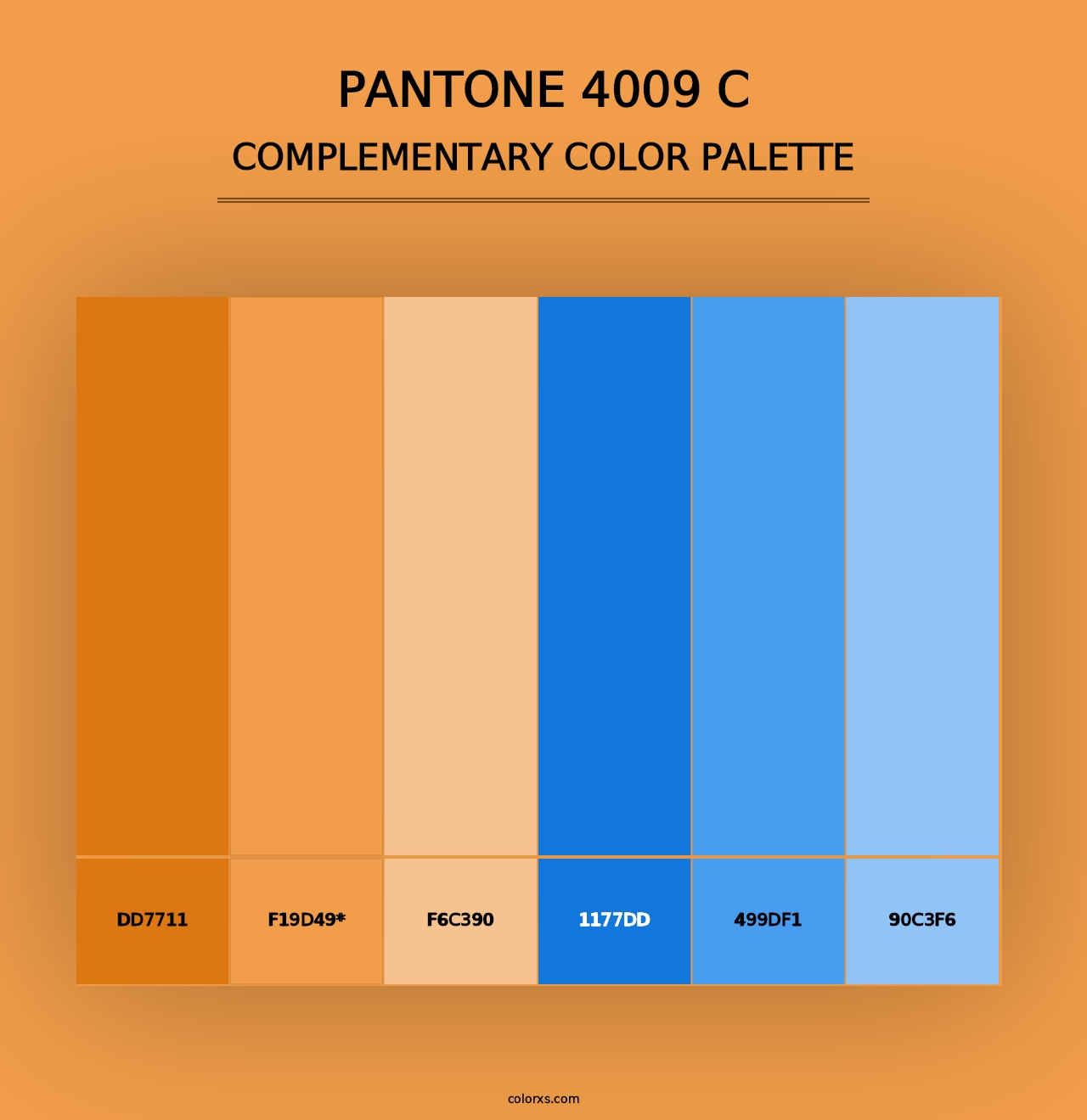 PANTONE 4009 C - Complementary Color Palette