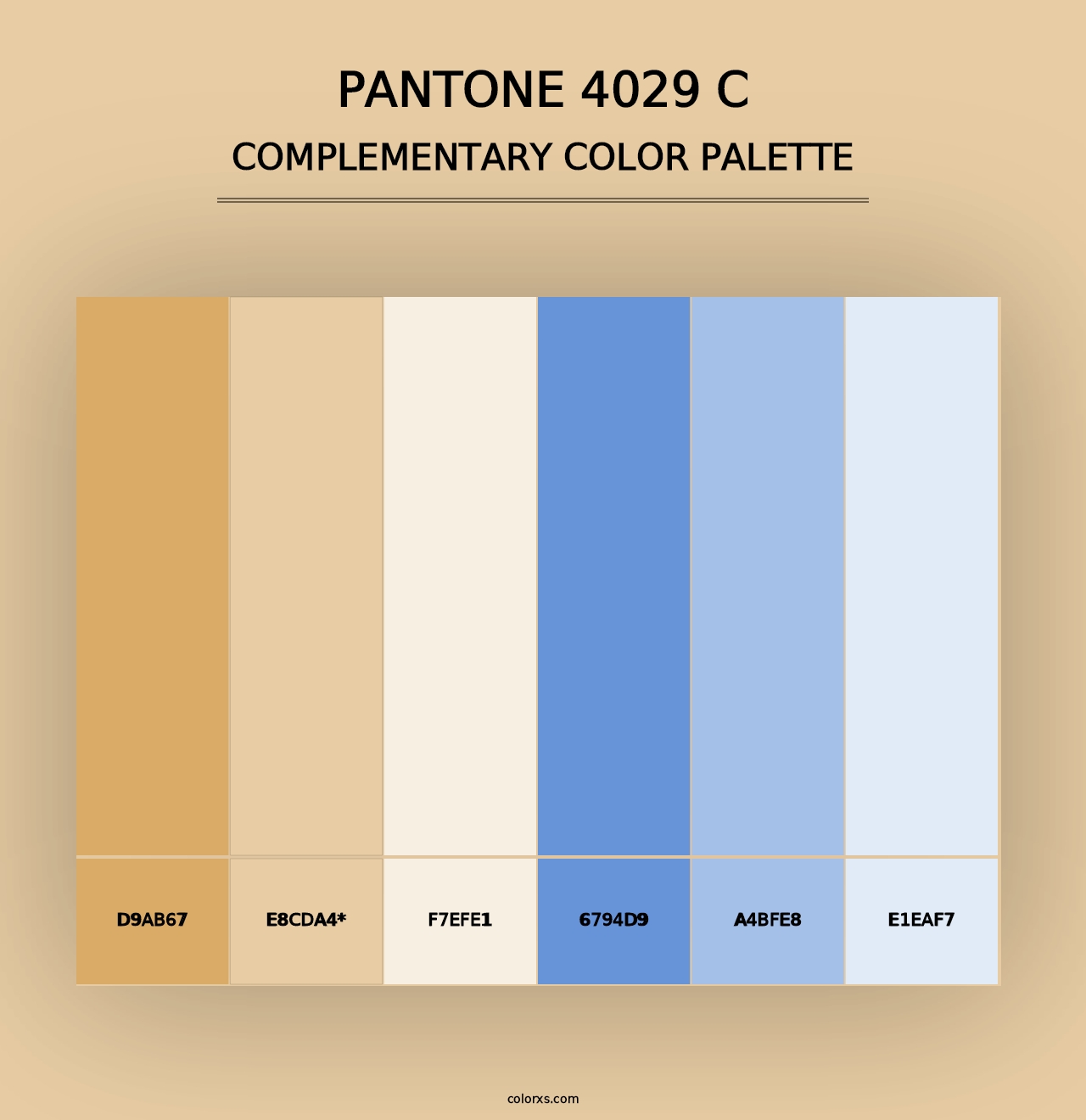 PANTONE 4029 C - Complementary Color Palette