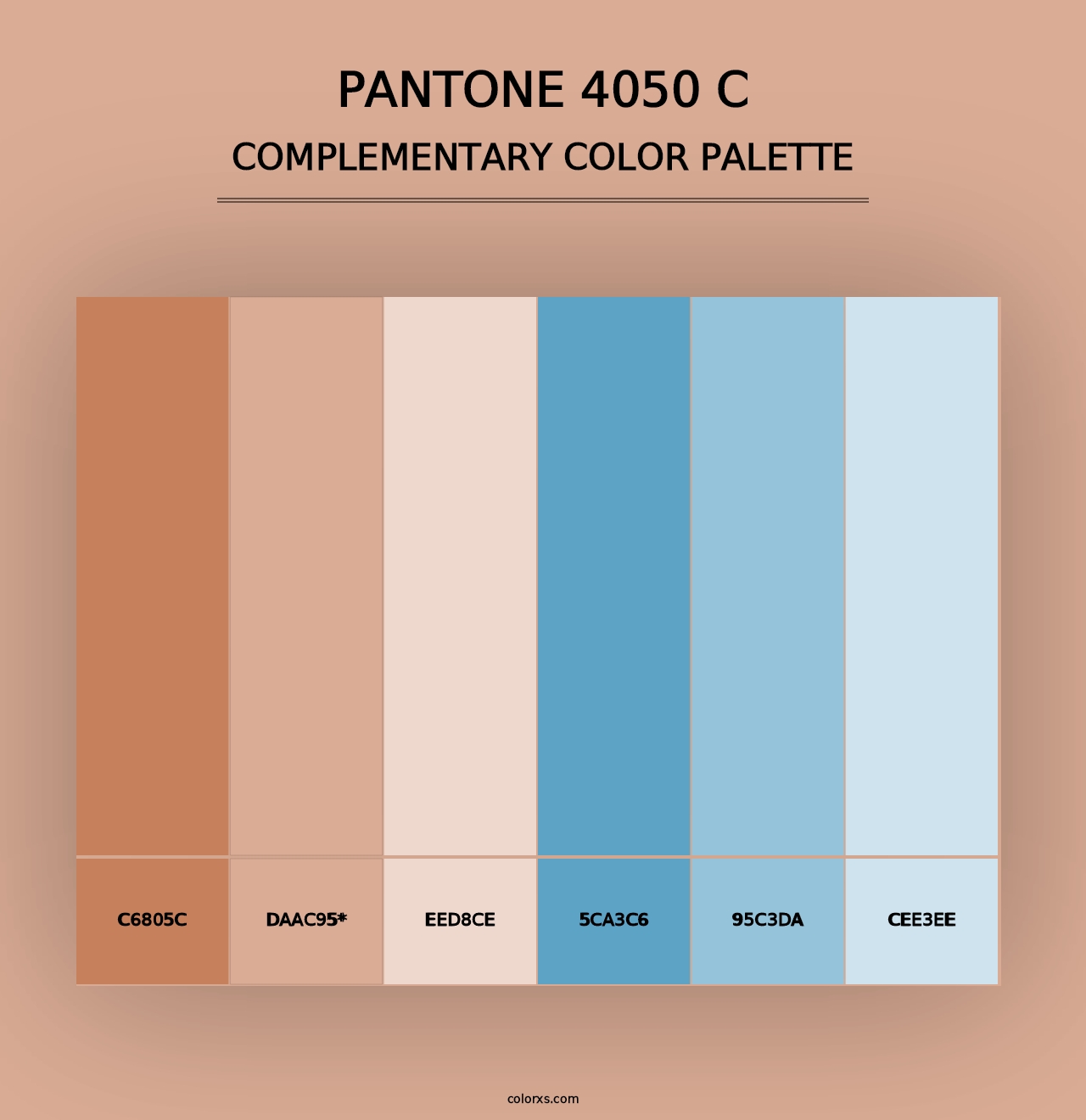 PANTONE 4050 C - Complementary Color Palette