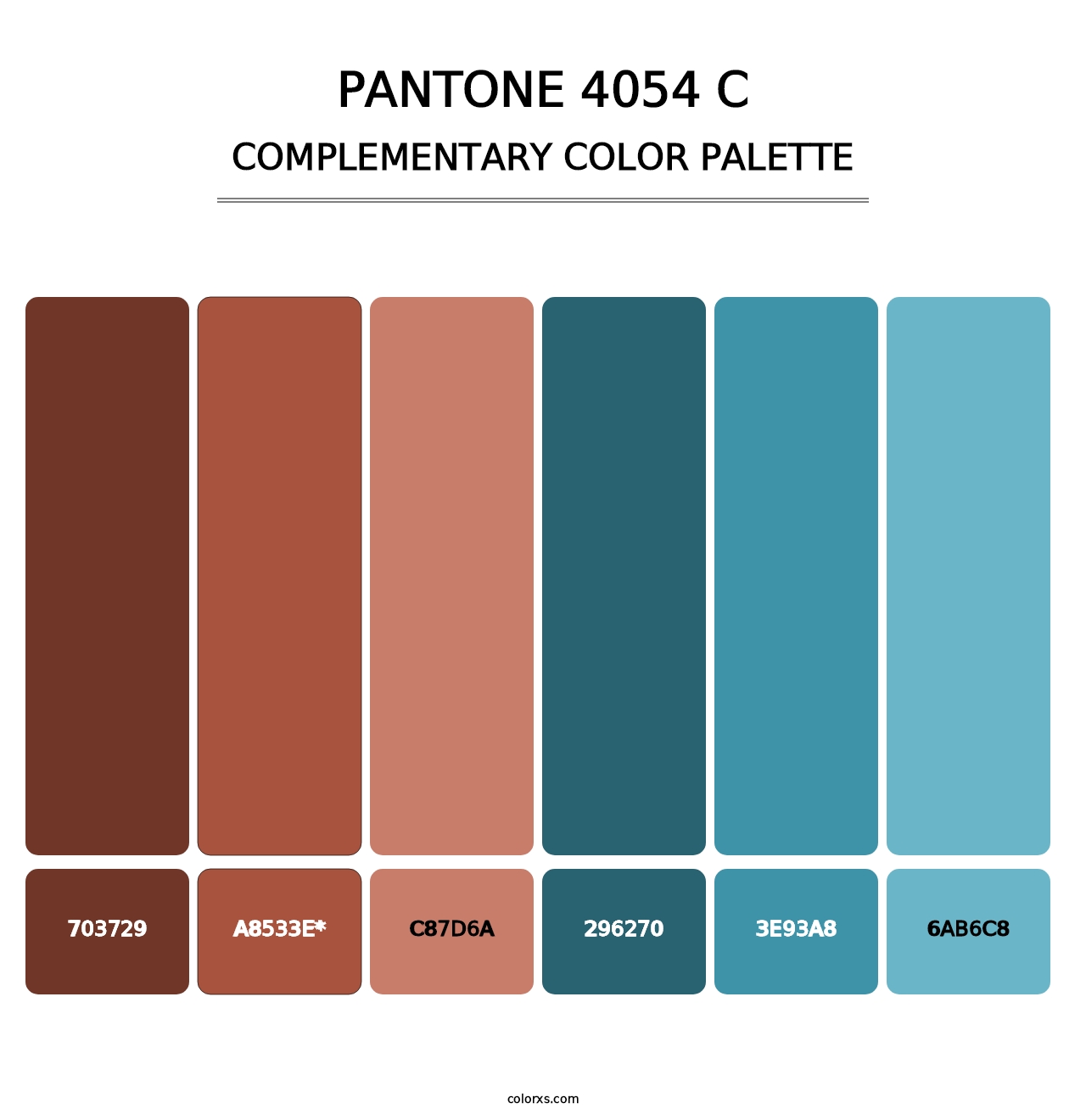 PANTONE 4054 C - Complementary Color Palette