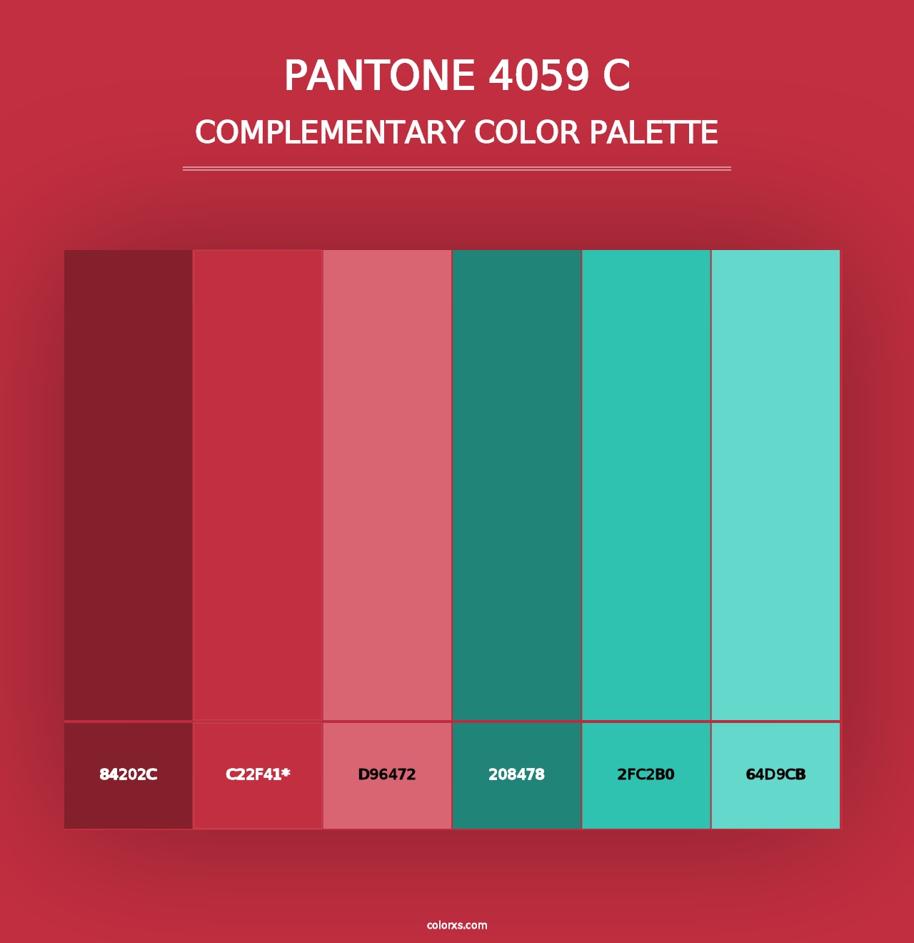 PANTONE 4059 C - Complementary Color Palette