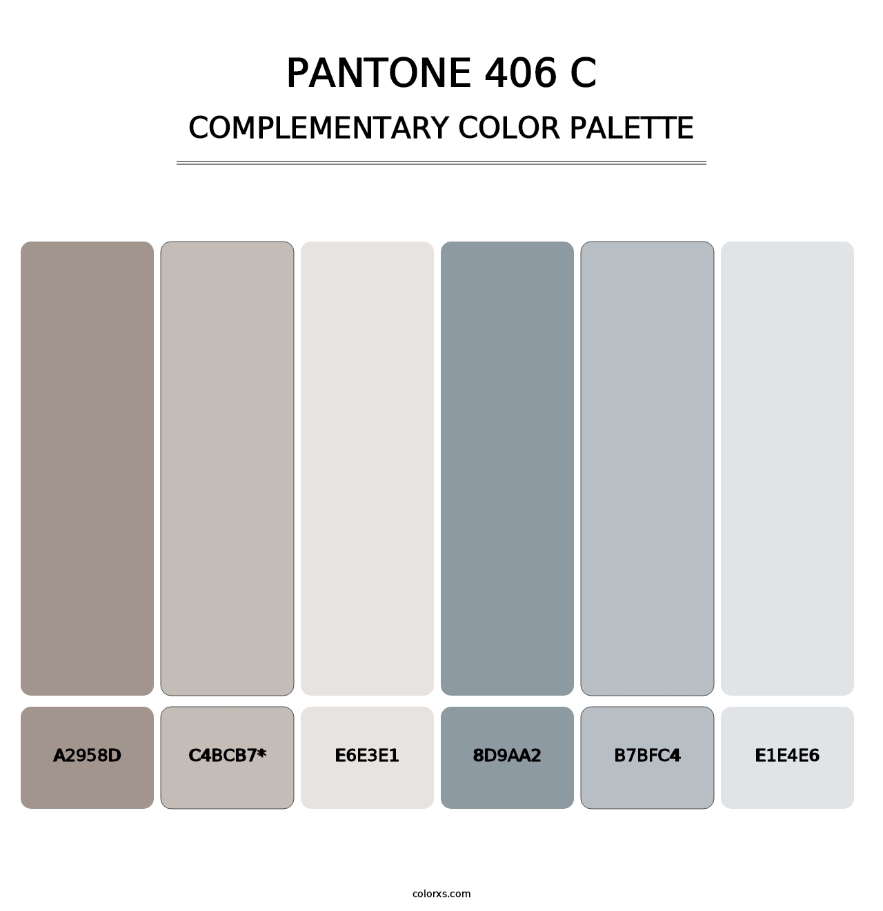 PANTONE 406 C - Complementary Color Palette