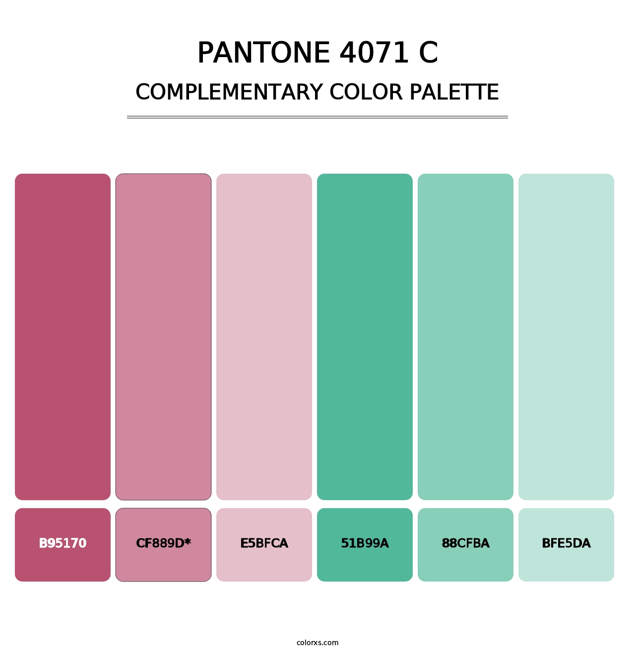 PANTONE 4071 C - Complementary Color Palette