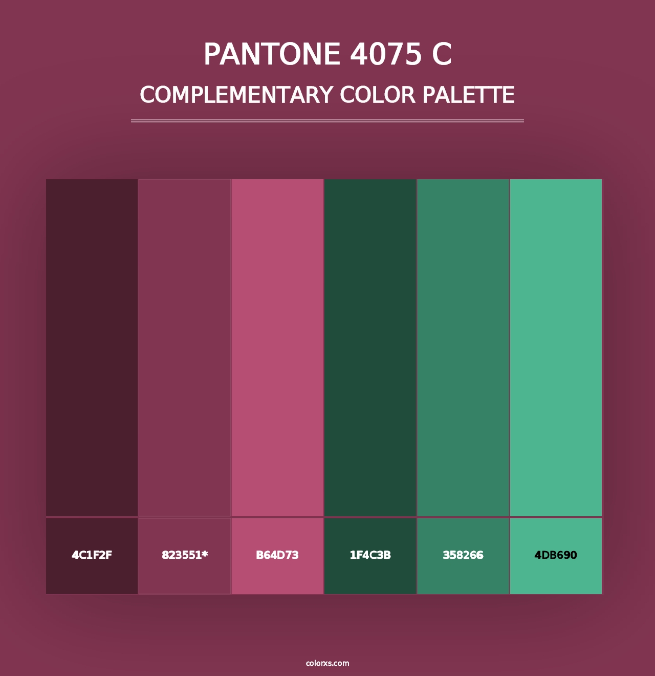 PANTONE 4075 C - Complementary Color Palette