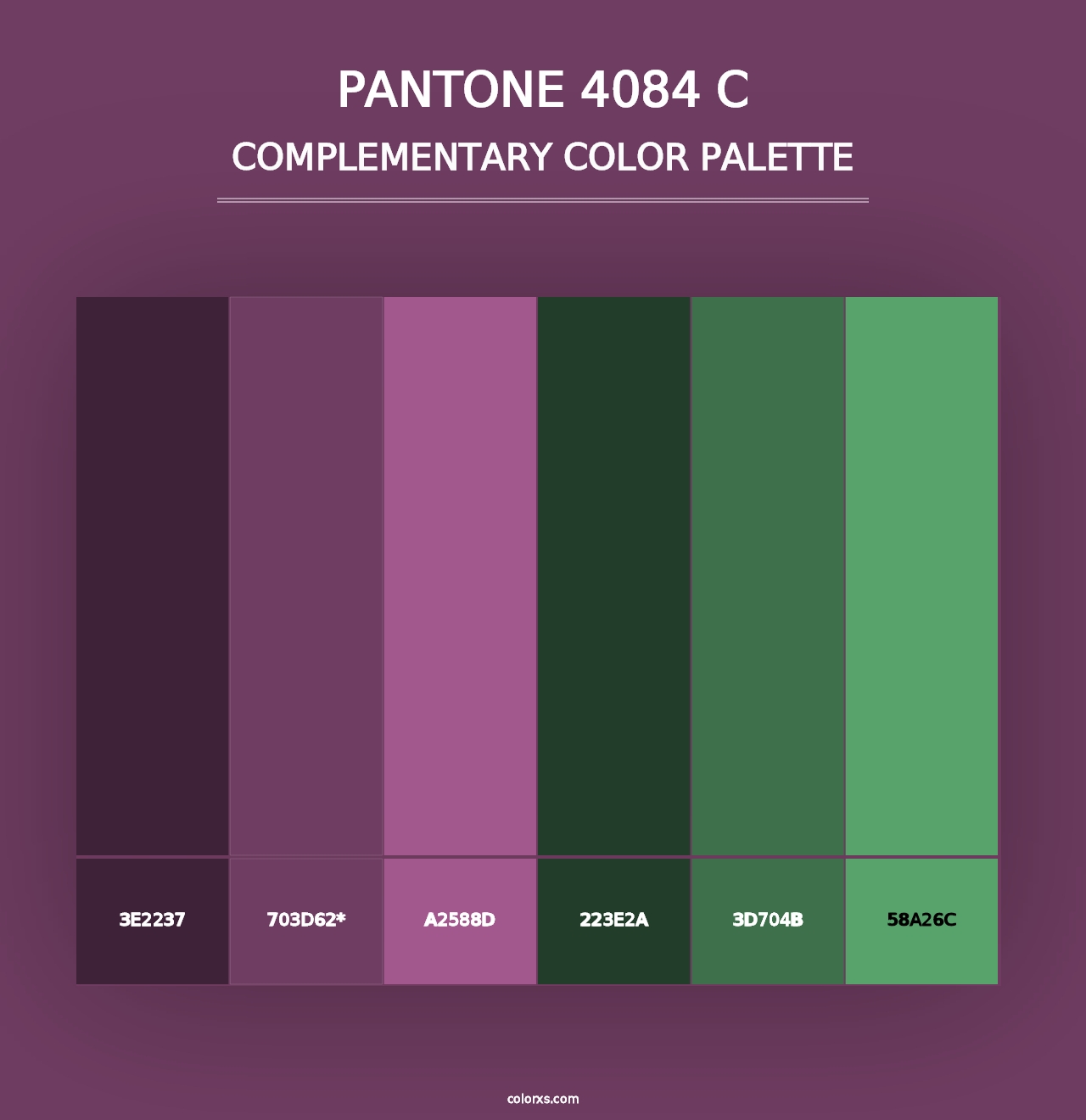 PANTONE 4084 C - Complementary Color Palette