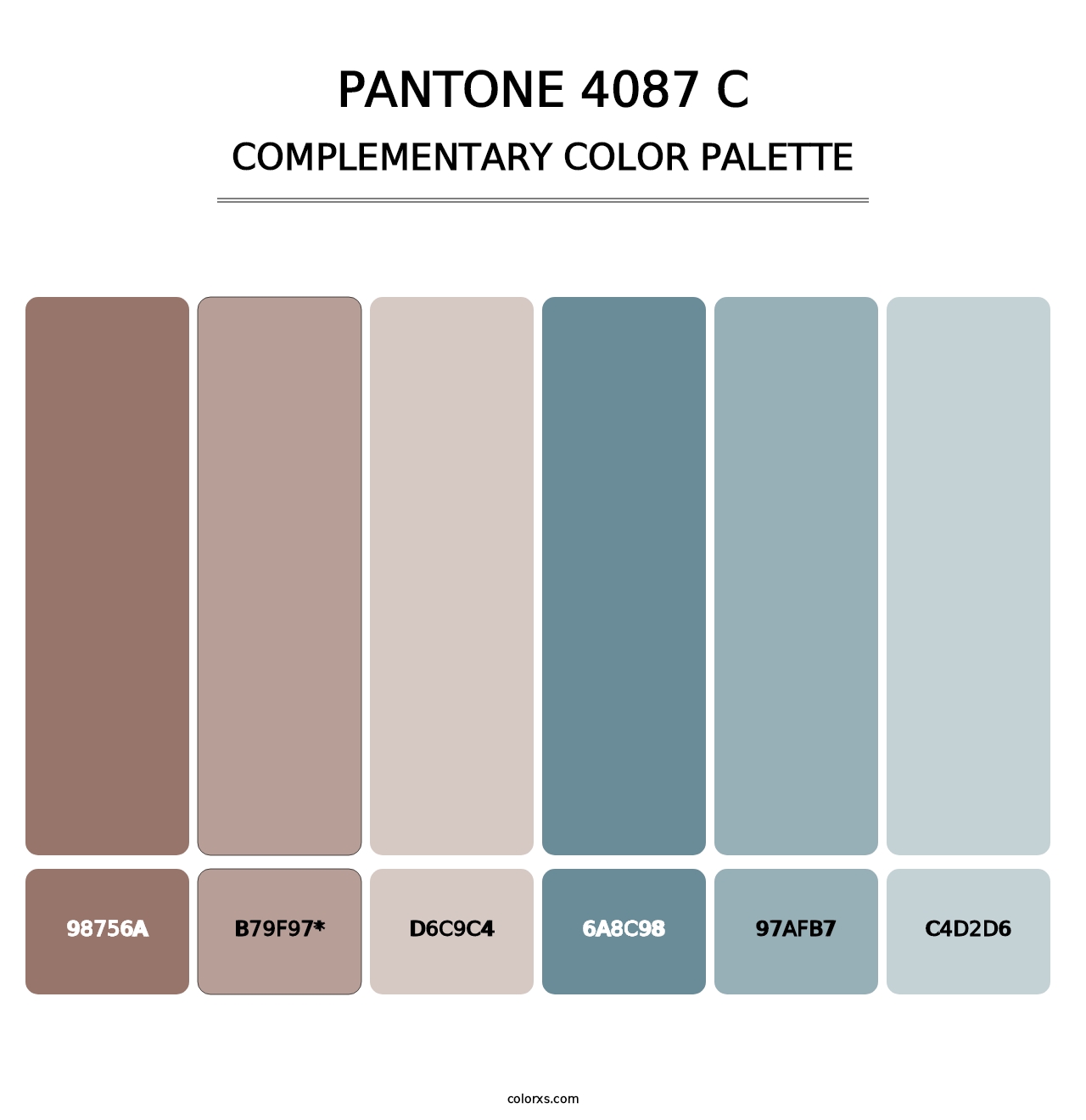 PANTONE 4087 C - Complementary Color Palette