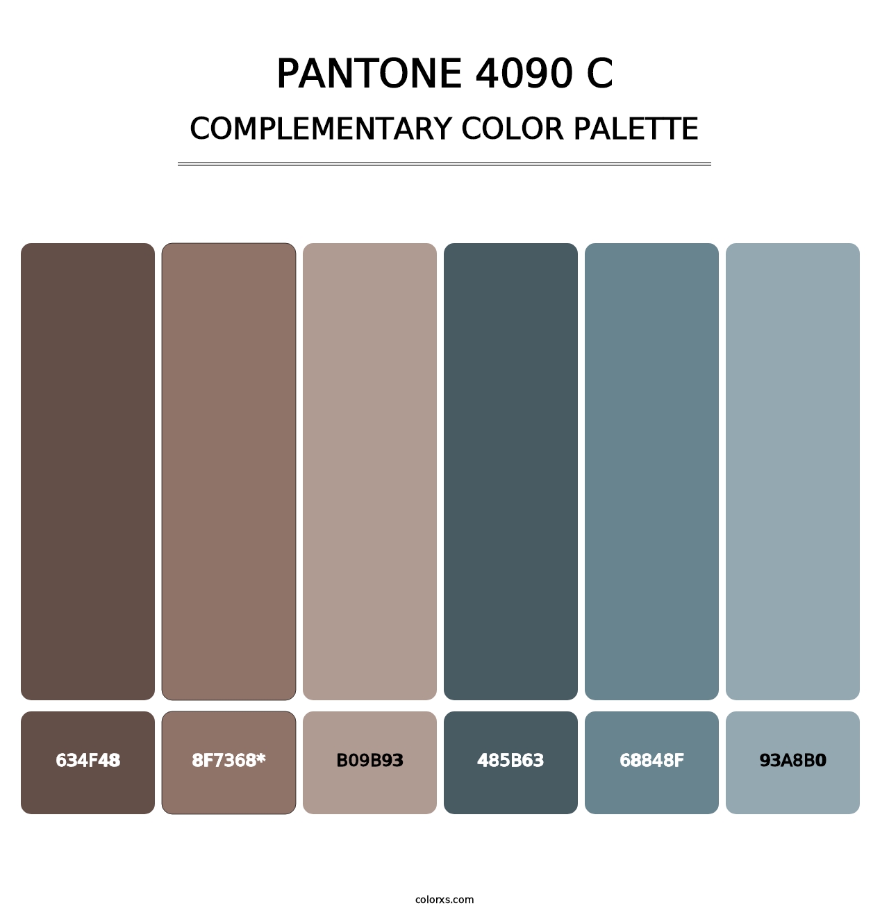 PANTONE 4090 C - Complementary Color Palette