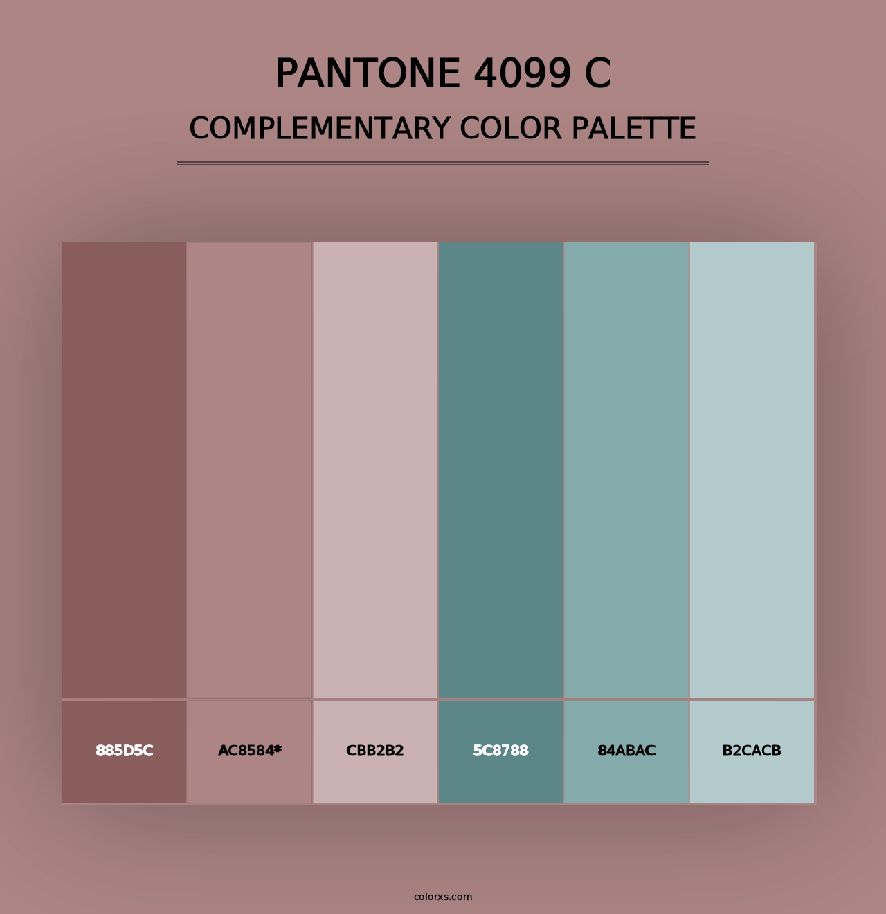 PANTONE 4099 C - Complementary Color Palette