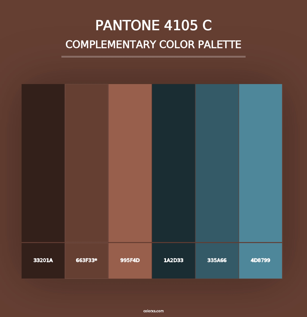 PANTONE 4105 C - Complementary Color Palette