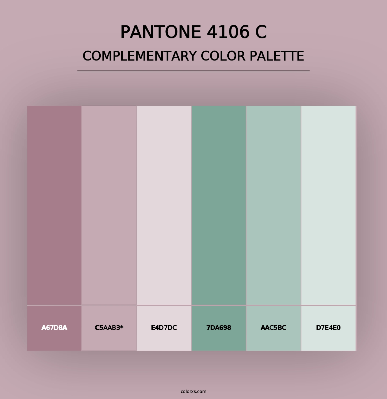 PANTONE 4106 C - Complementary Color Palette