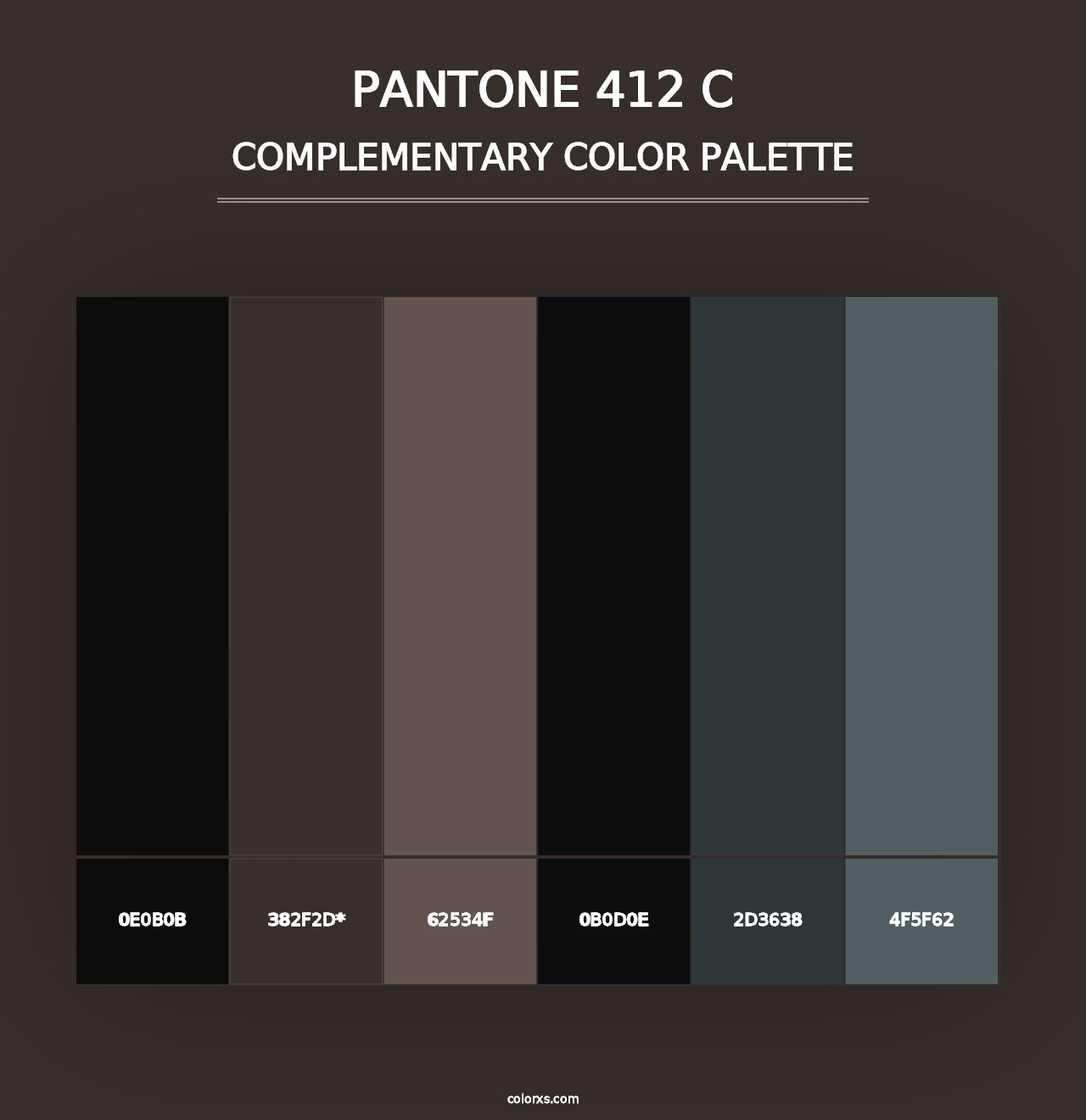 PANTONE 412 C - Complementary Color Palette