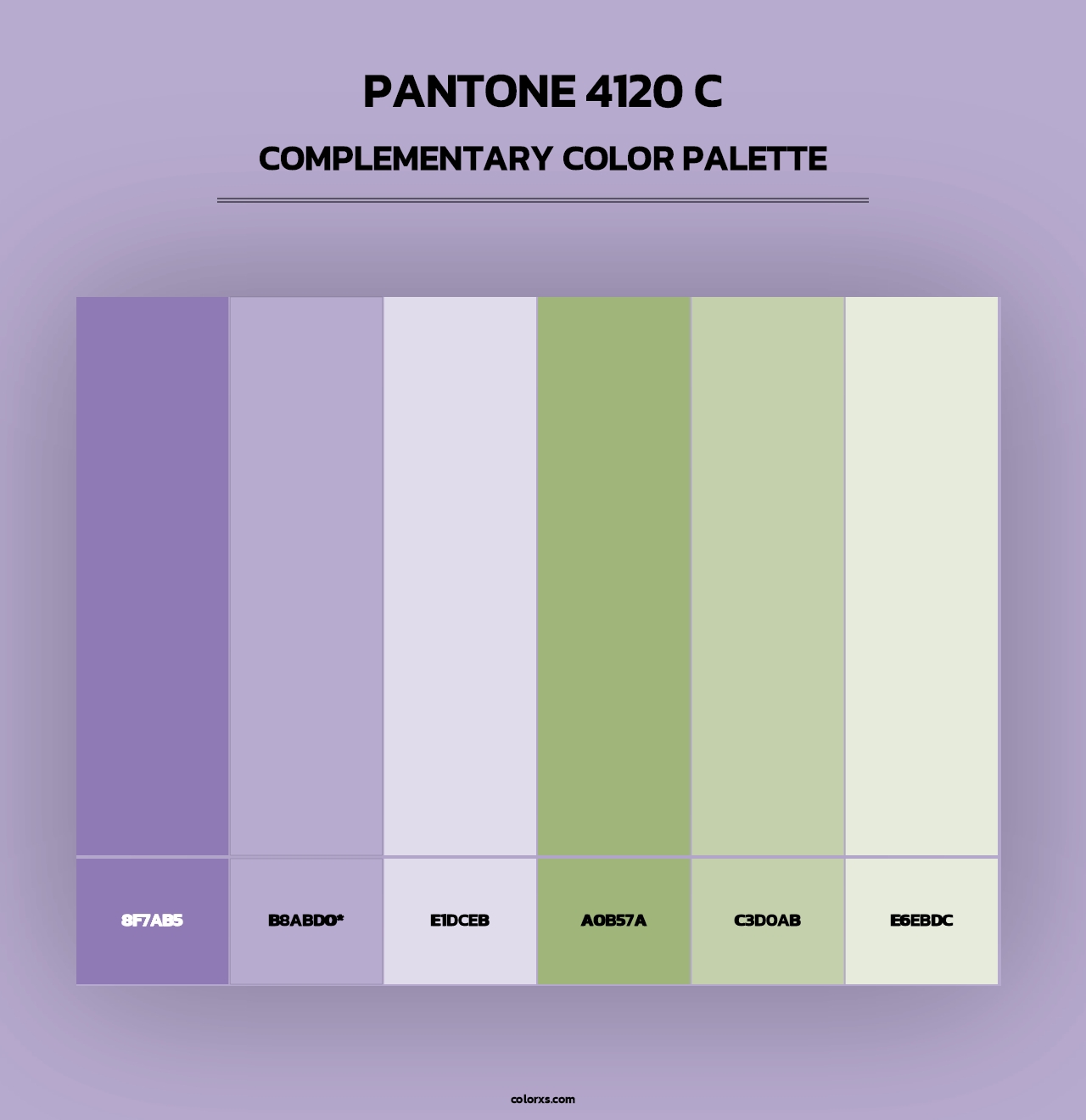 PANTONE 4120 C - Complementary Color Palette