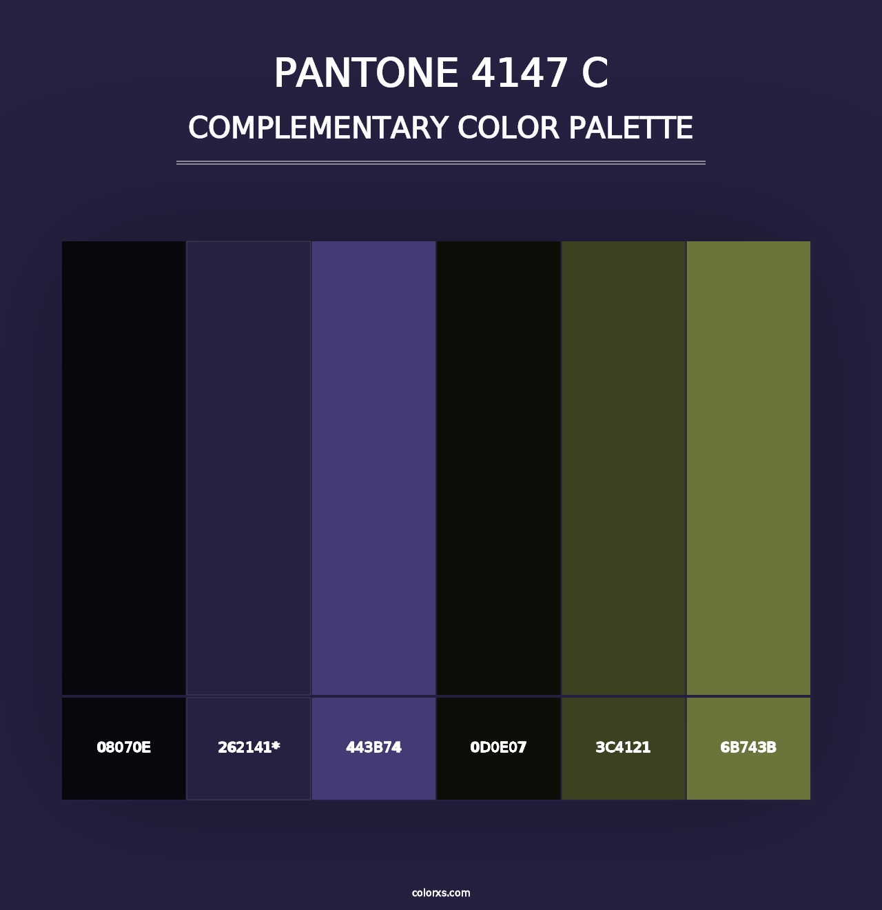 PANTONE 4147 C - Complementary Color Palette