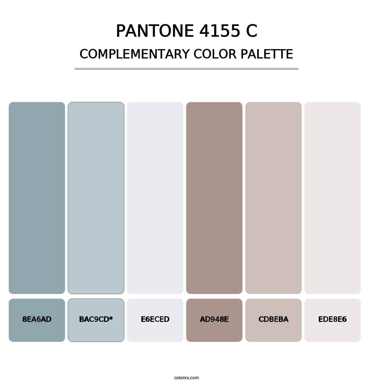 PANTONE 4155 C - Complementary Color Palette