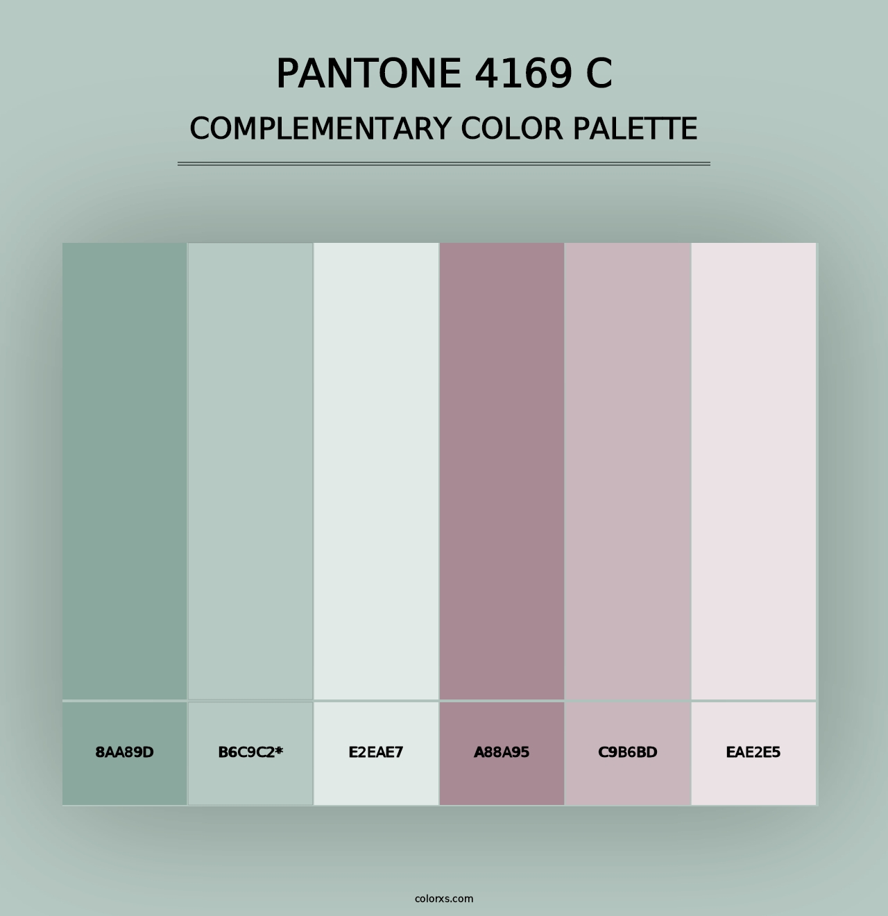 PANTONE 4169 C - Complementary Color Palette