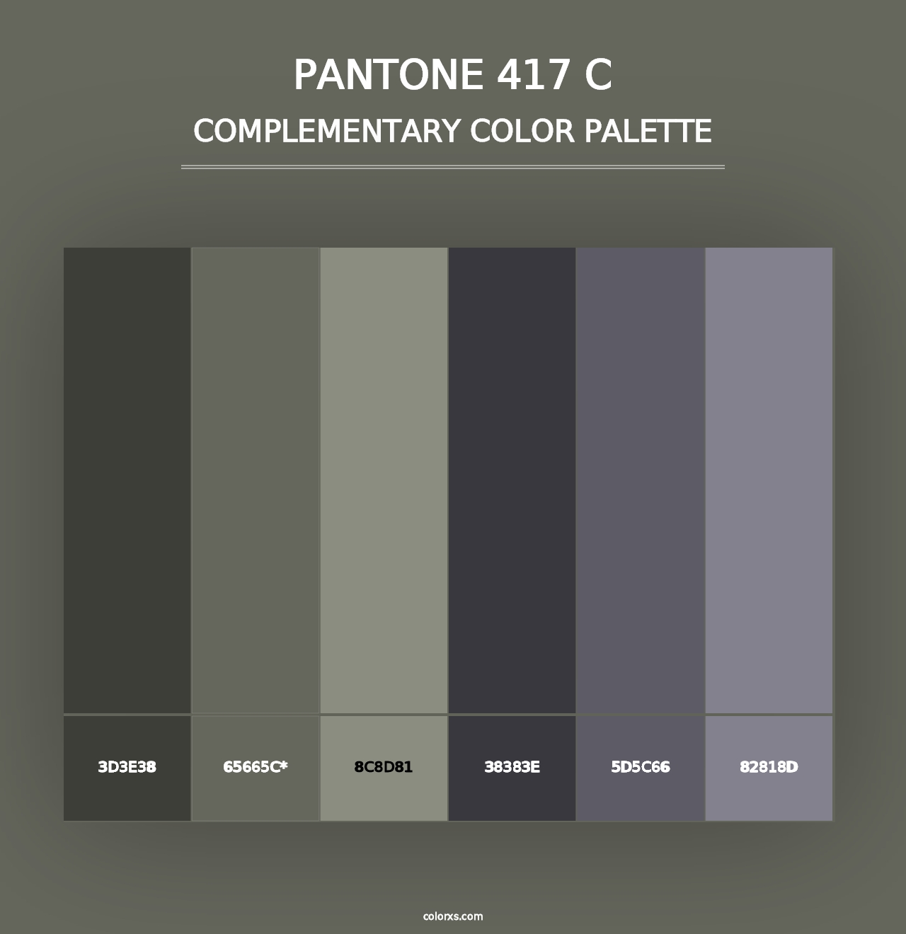 PANTONE 417 C - Complementary Color Palette