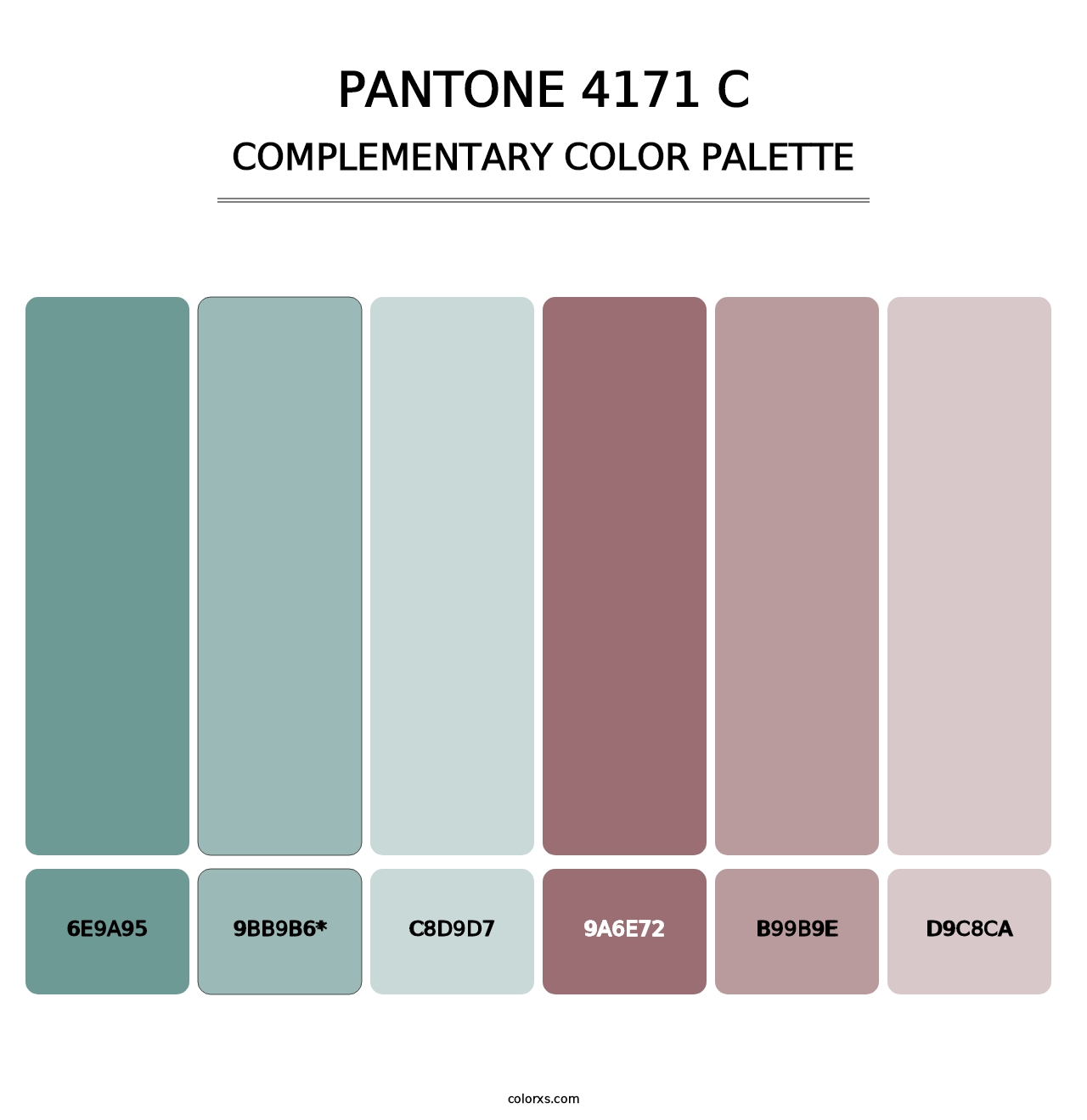 PANTONE 4171 C - Complementary Color Palette