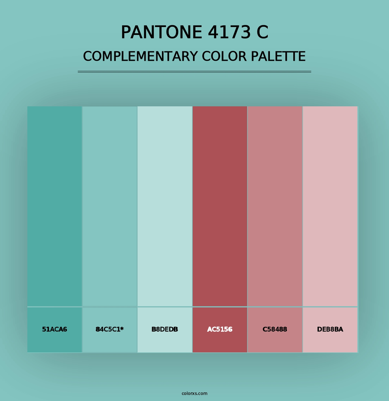 PANTONE 4173 C - Complementary Color Palette