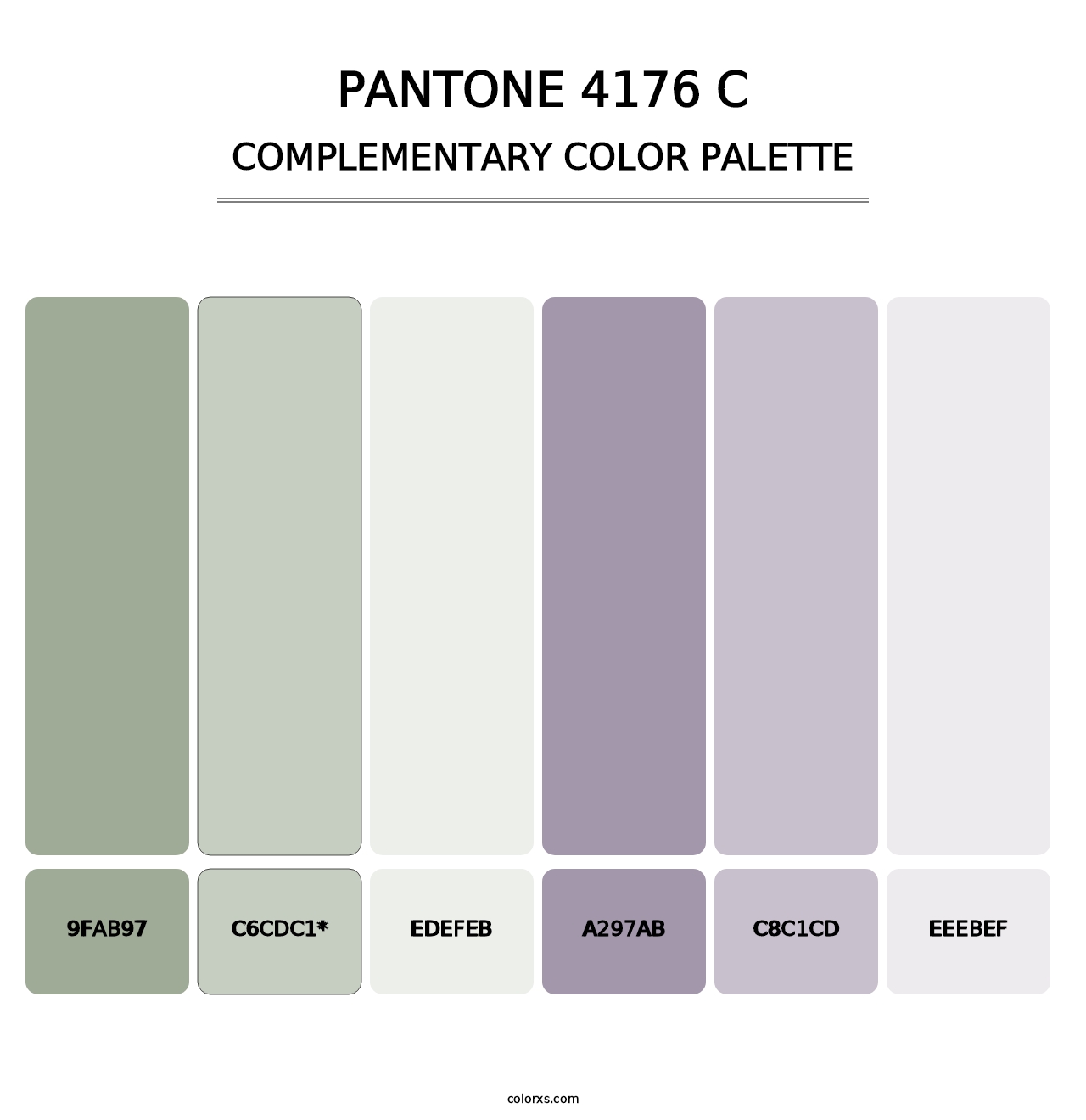 PANTONE 4176 C - Complementary Color Palette