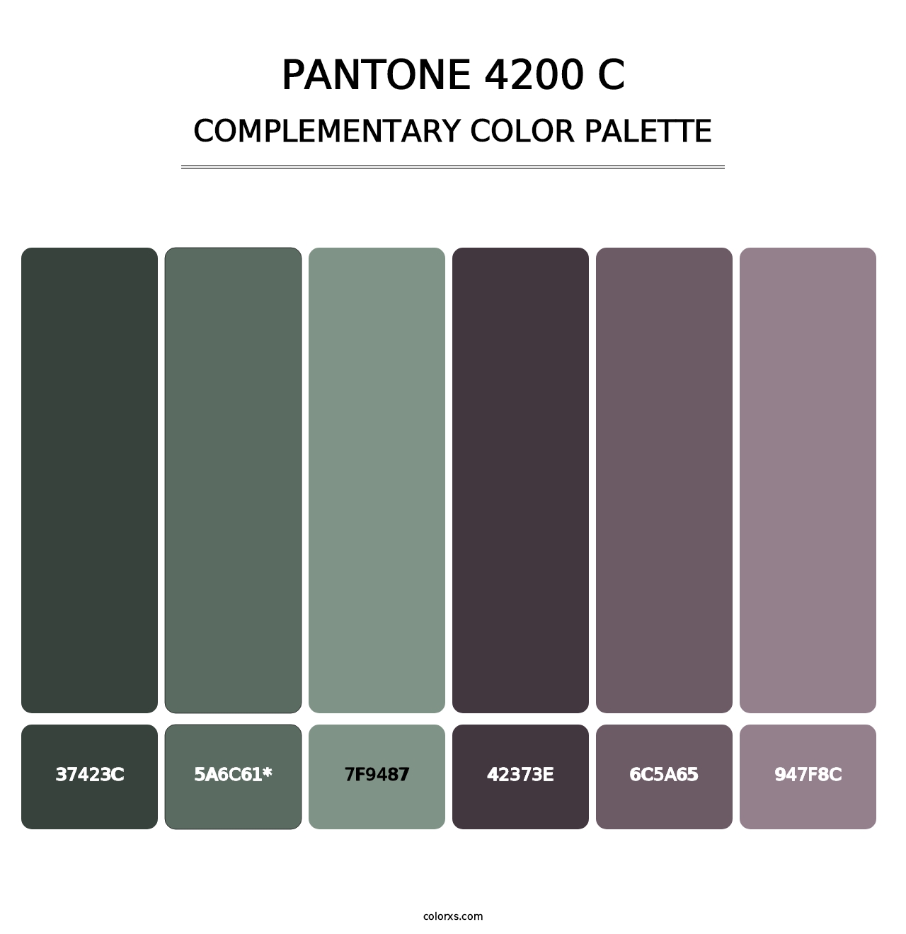 PANTONE 4200 C - Complementary Color Palette