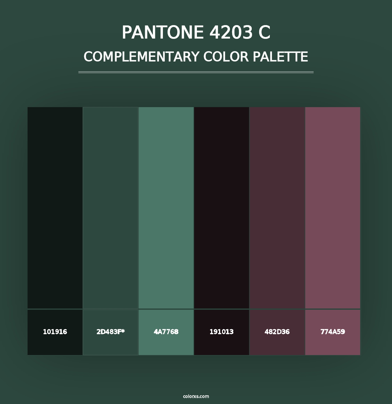 PANTONE 4203 C - Complementary Color Palette