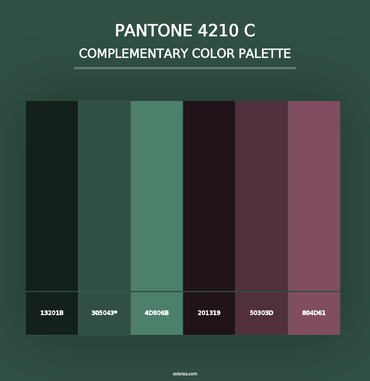 PANTONE 4210 C - Complementary Color Palette