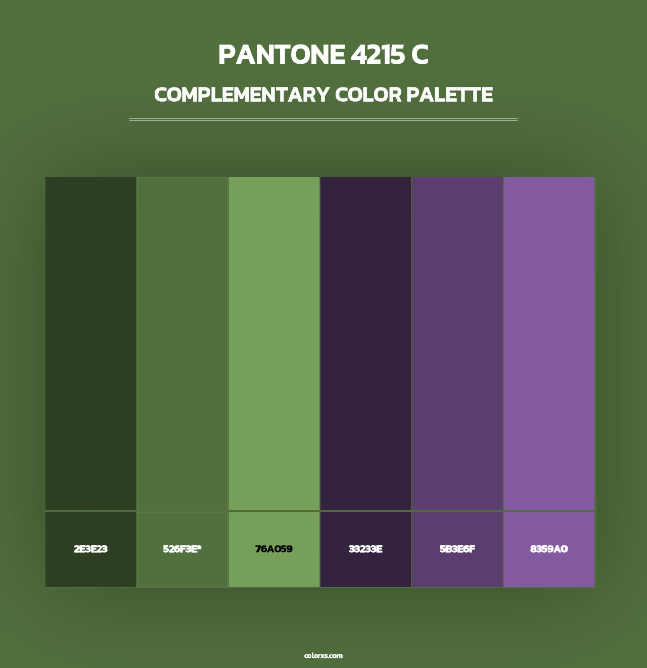 PANTONE 4215 C - Complementary Color Palette