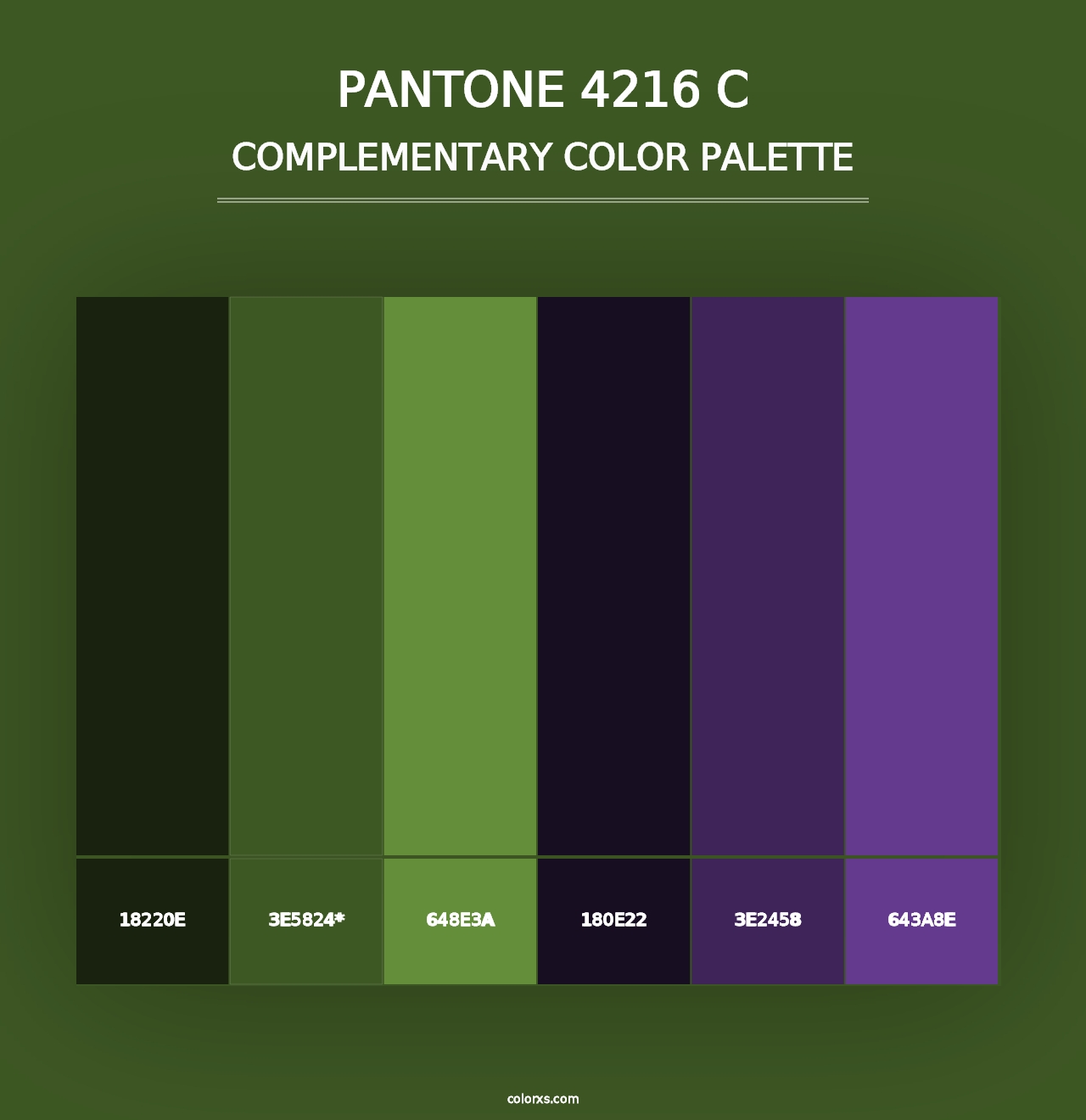 PANTONE 4216 C - Complementary Color Palette