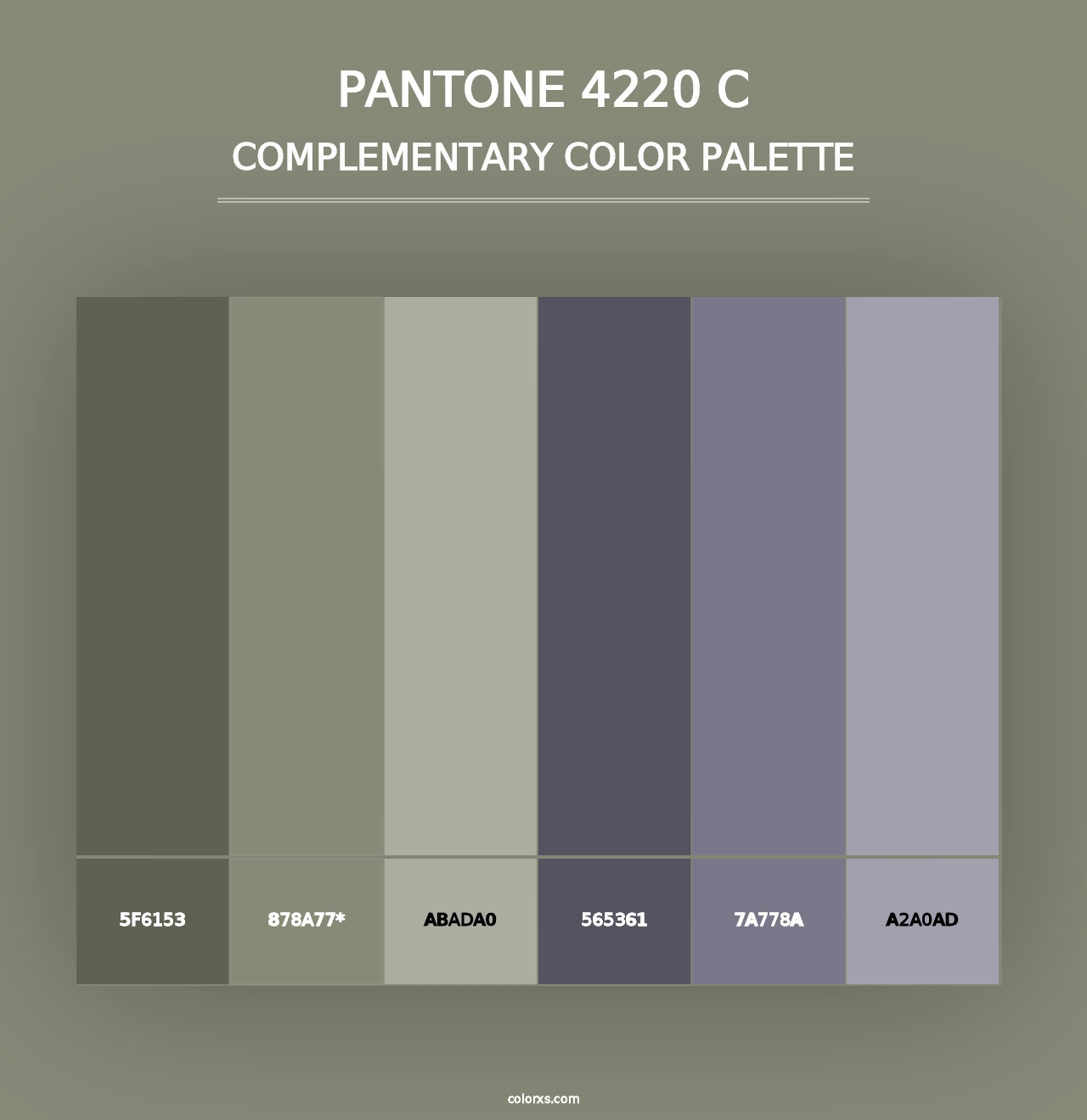 PANTONE 4220 C - Complementary Color Palette