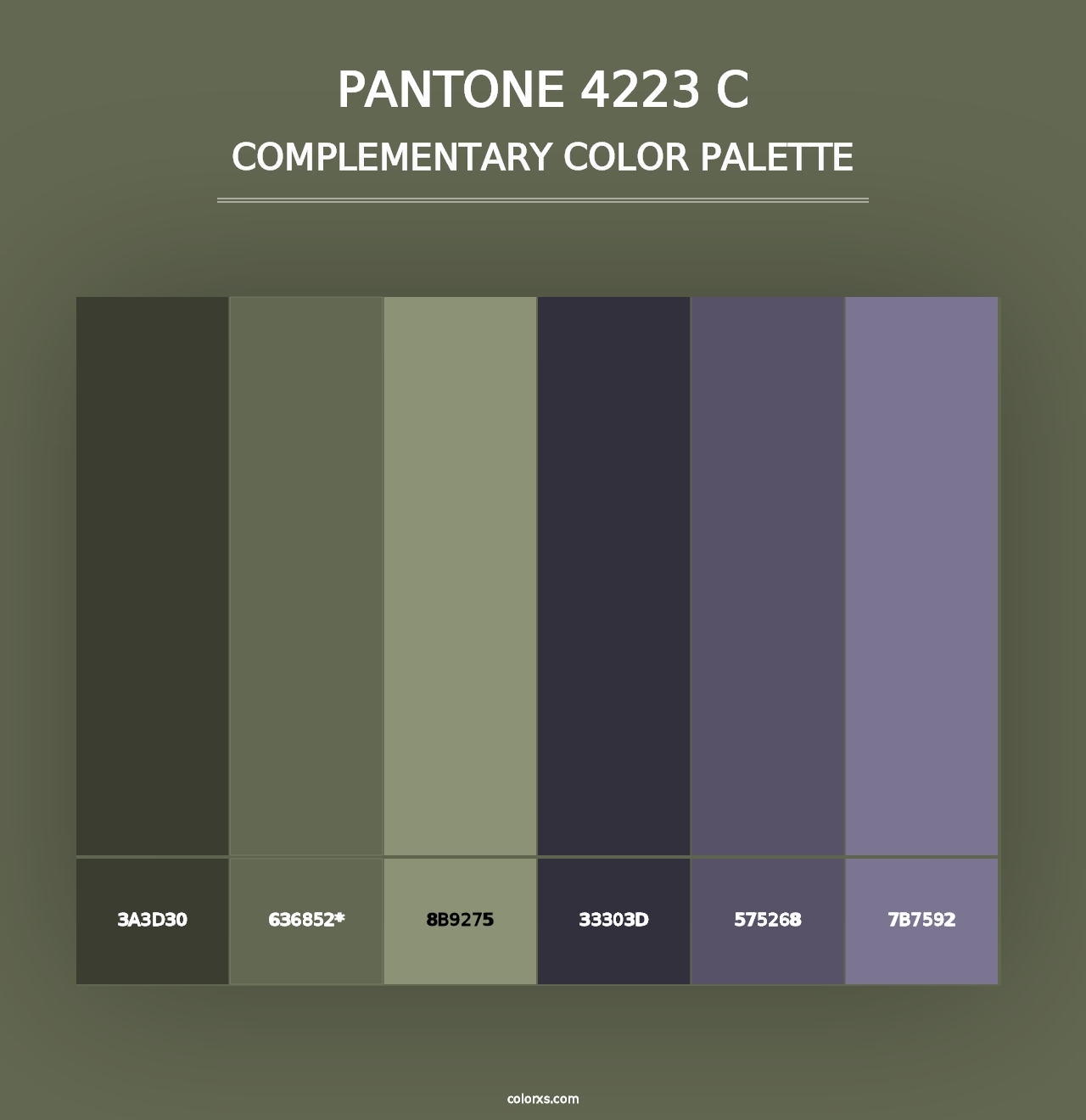 PANTONE 4223 C - Complementary Color Palette