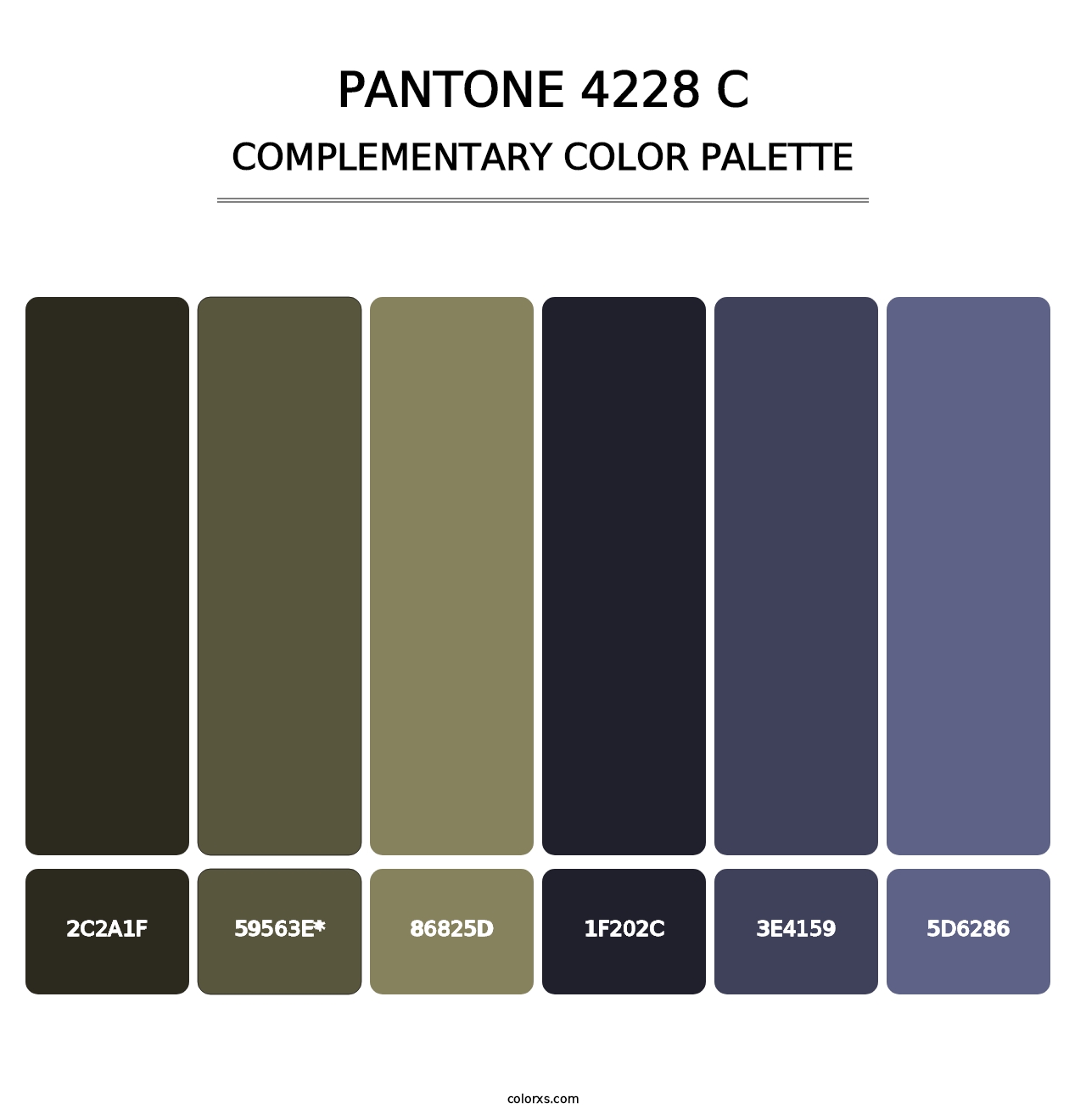 PANTONE 4228 C - Complementary Color Palette