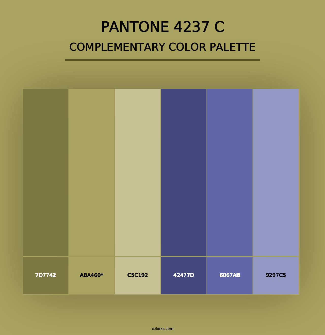 PANTONE 4237 C - Complementary Color Palette