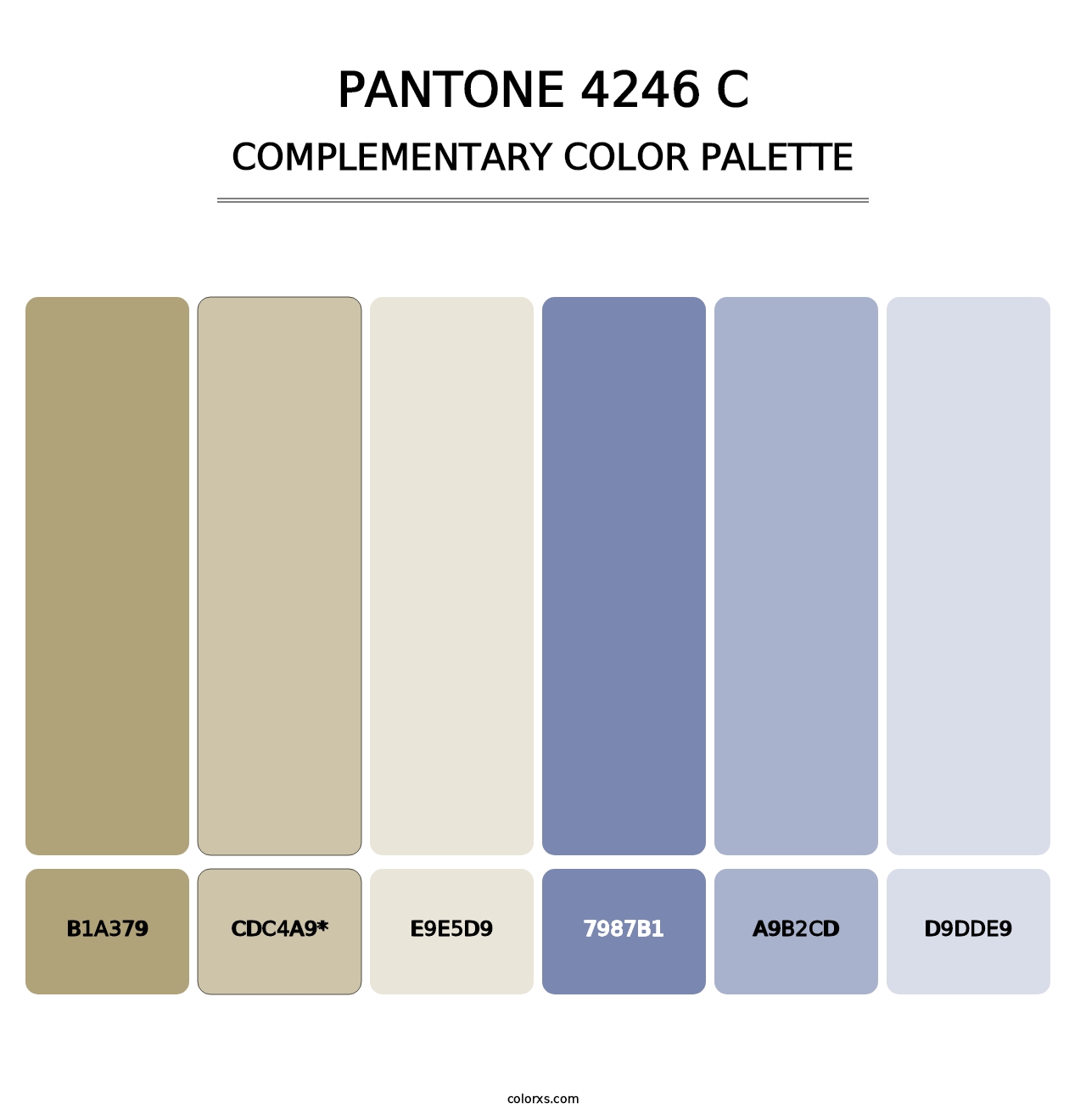 PANTONE 4246 C - Complementary Color Palette