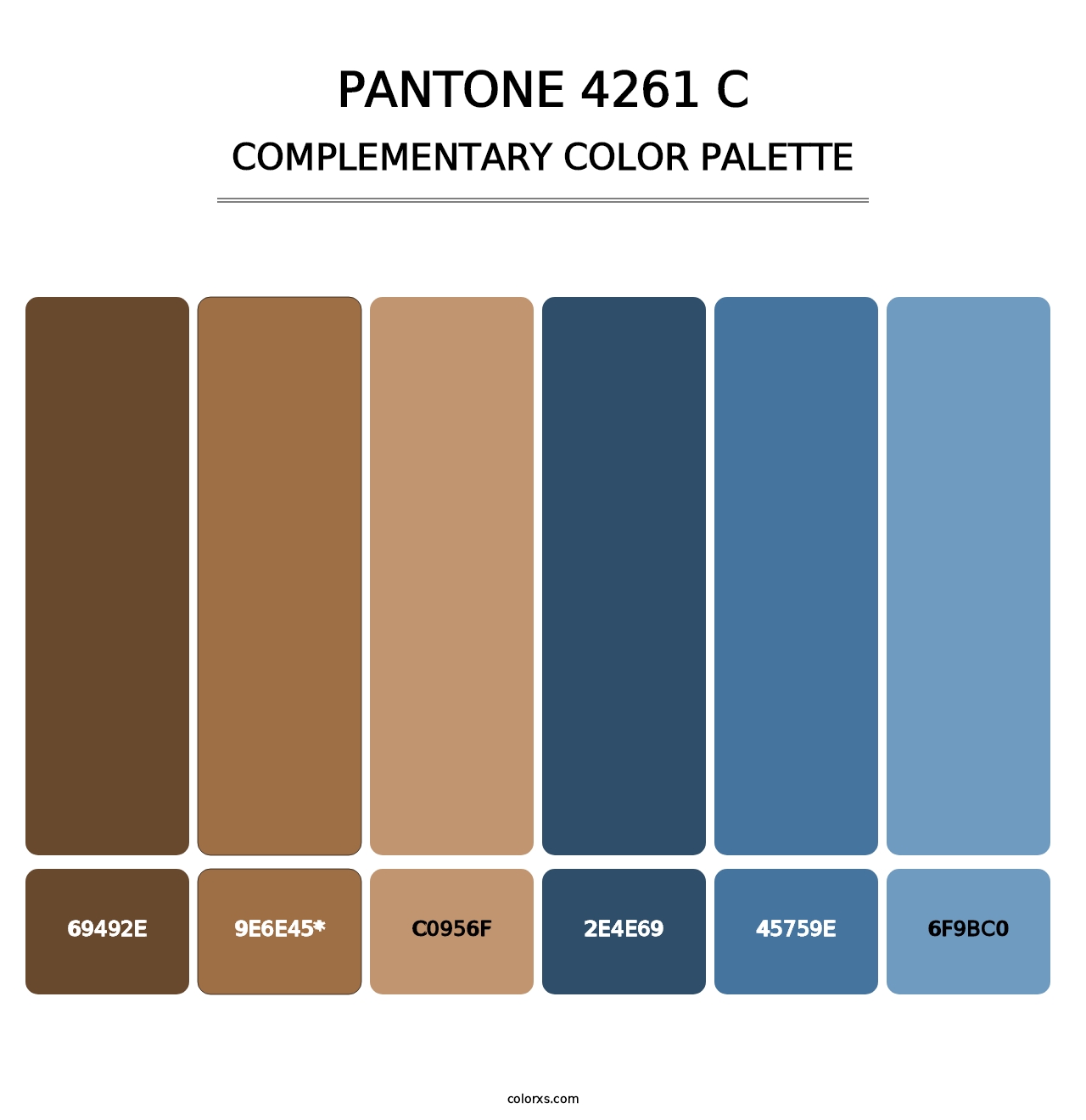 PANTONE 4261 C - Complementary Color Palette