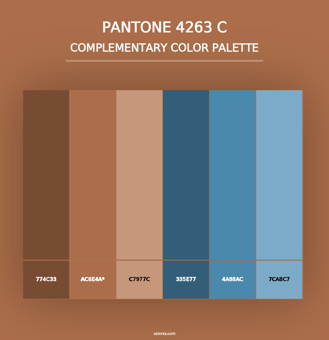 PANTONE 4263 C - Complementary Color Palette