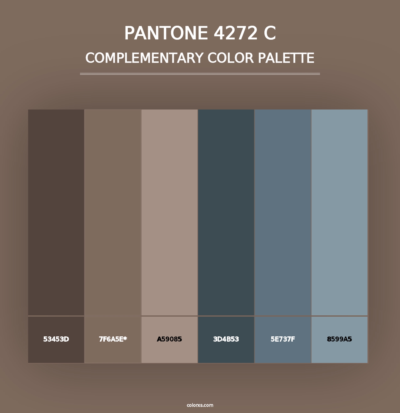 PANTONE 4272 C - Complementary Color Palette