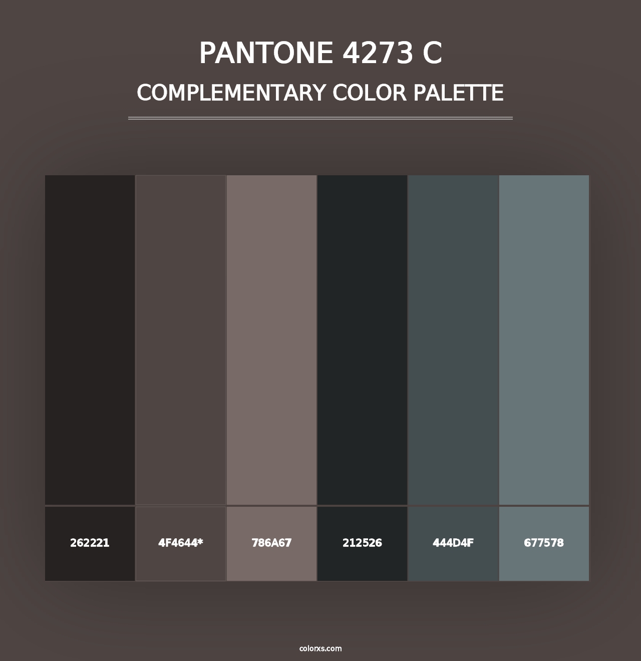 PANTONE 4273 C - Complementary Color Palette