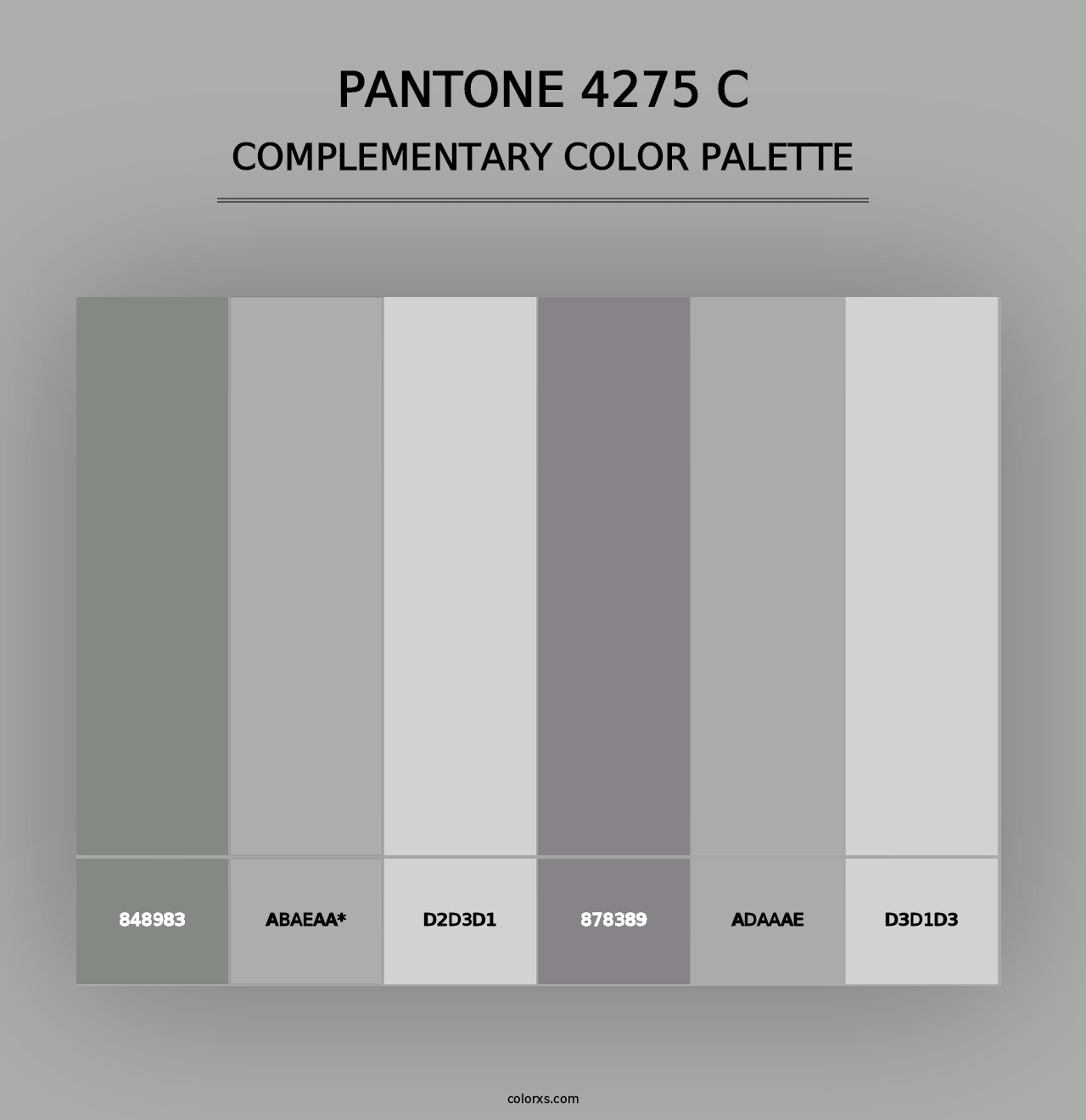 PANTONE 4275 C - Complementary Color Palette