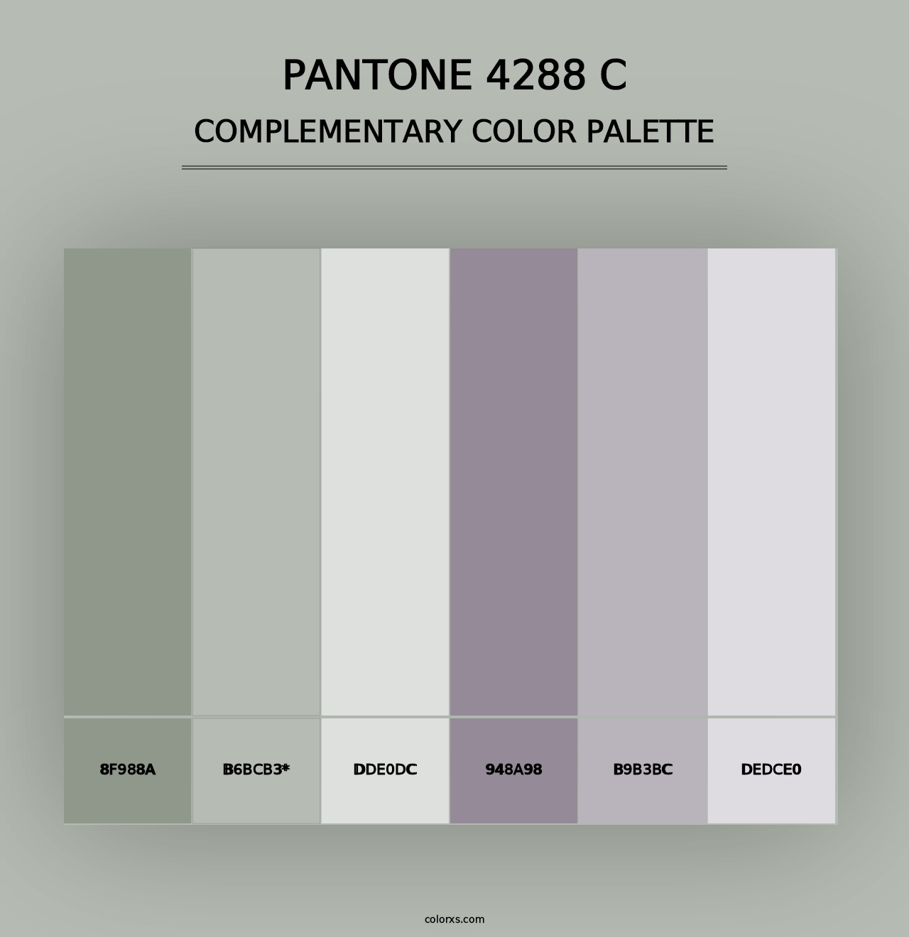 PANTONE 4288 C - Complementary Color Palette