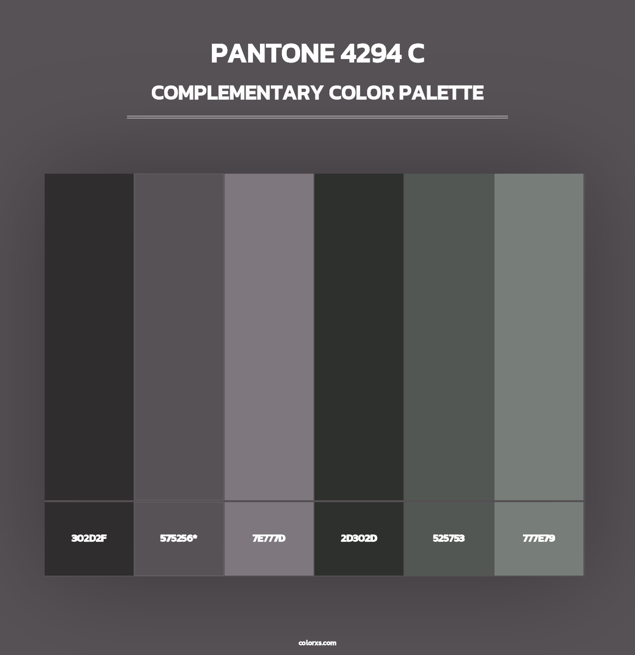 PANTONE 4294 C - Complementary Color Palette