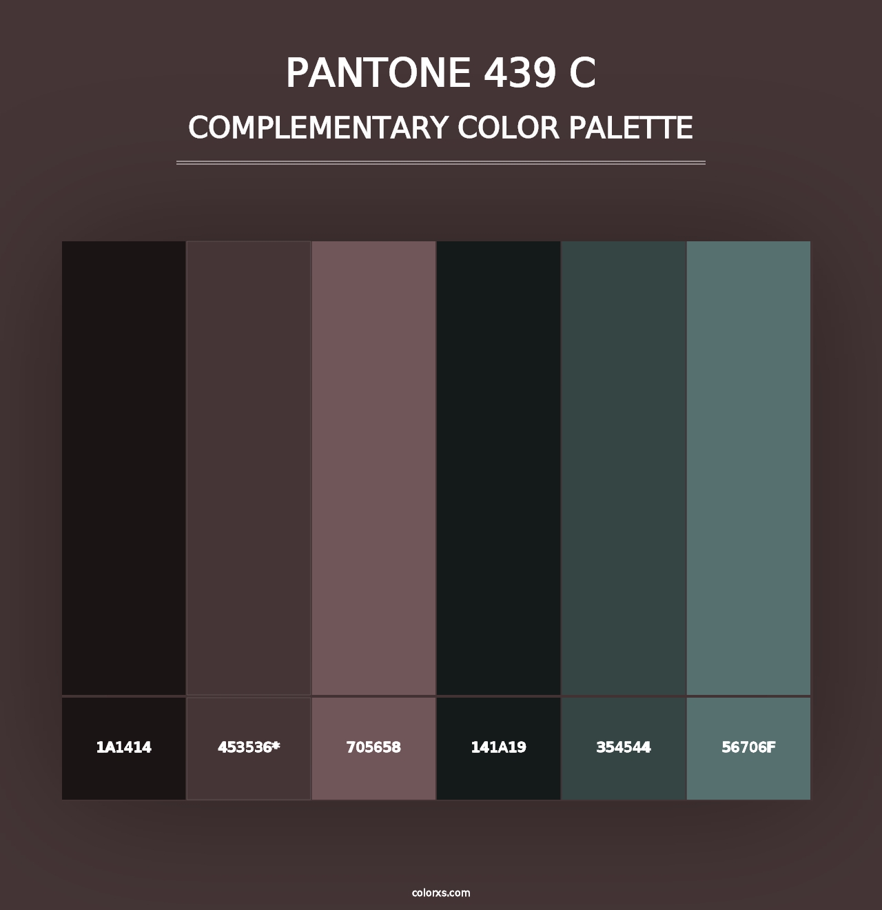 PANTONE 439 C - Complementary Color Palette