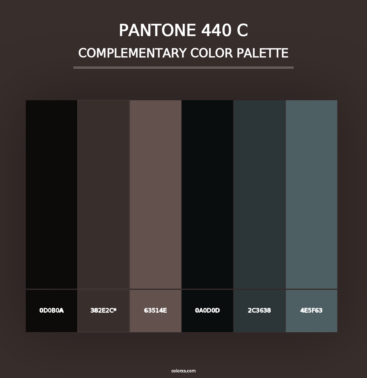 PANTONE 440 C - Complementary Color Palette